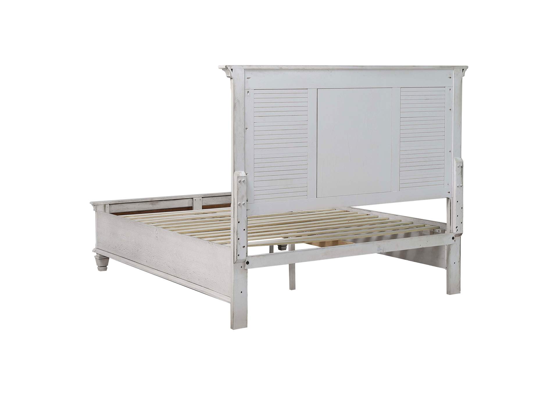 Franco 4-piece Eastern King Storage Bedroom Set Antique White,Coaster Furniture