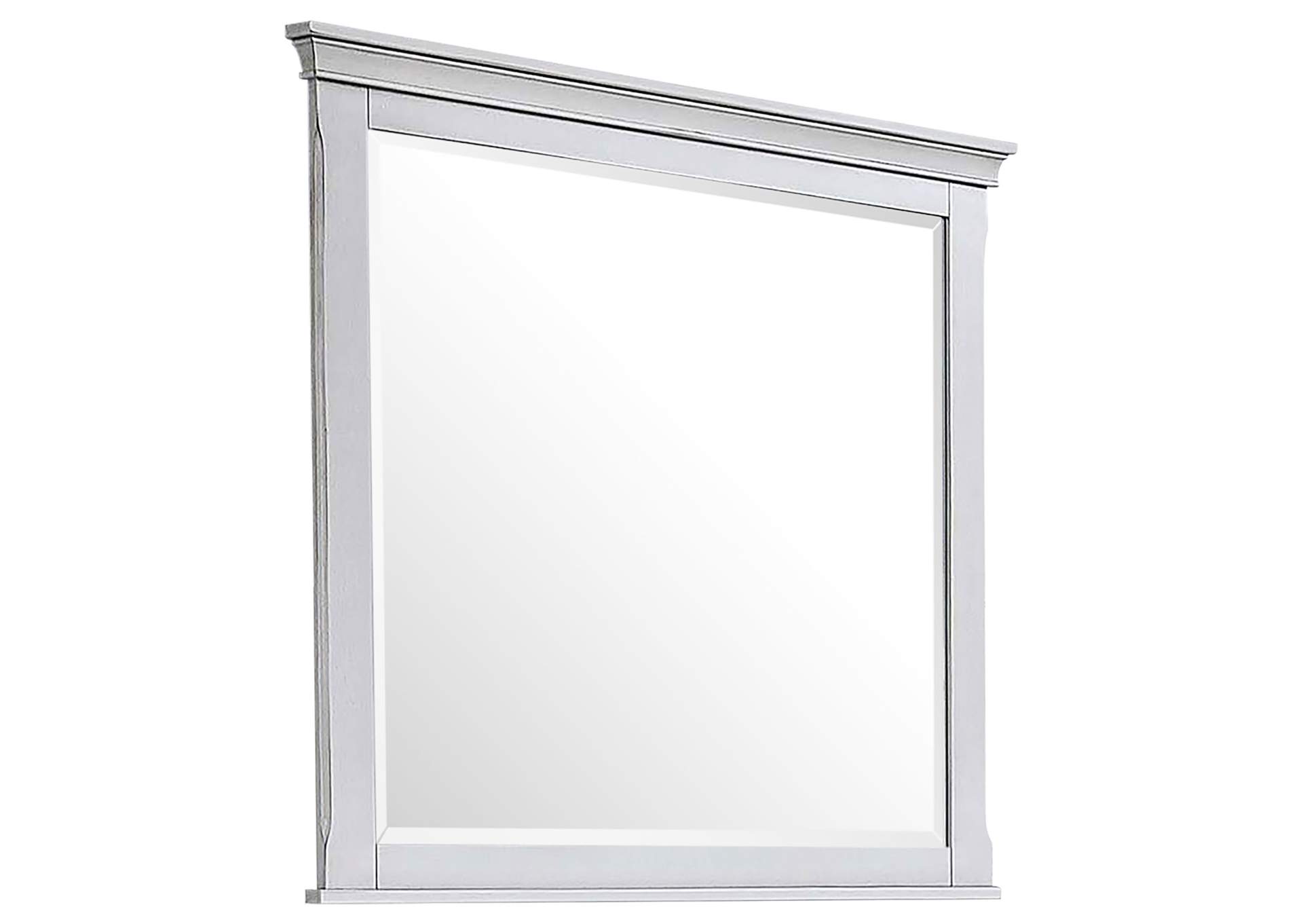 Franco Rectangular Mirror Antique White,Coaster Furniture