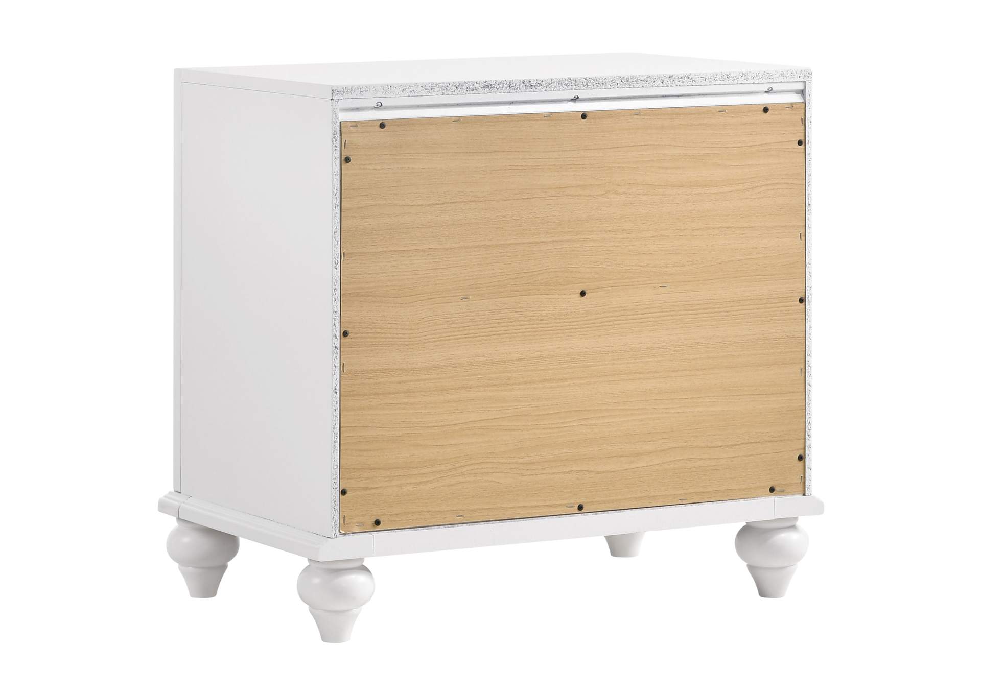 Barzini 2-drawer Nightstand White,Coaster Furniture