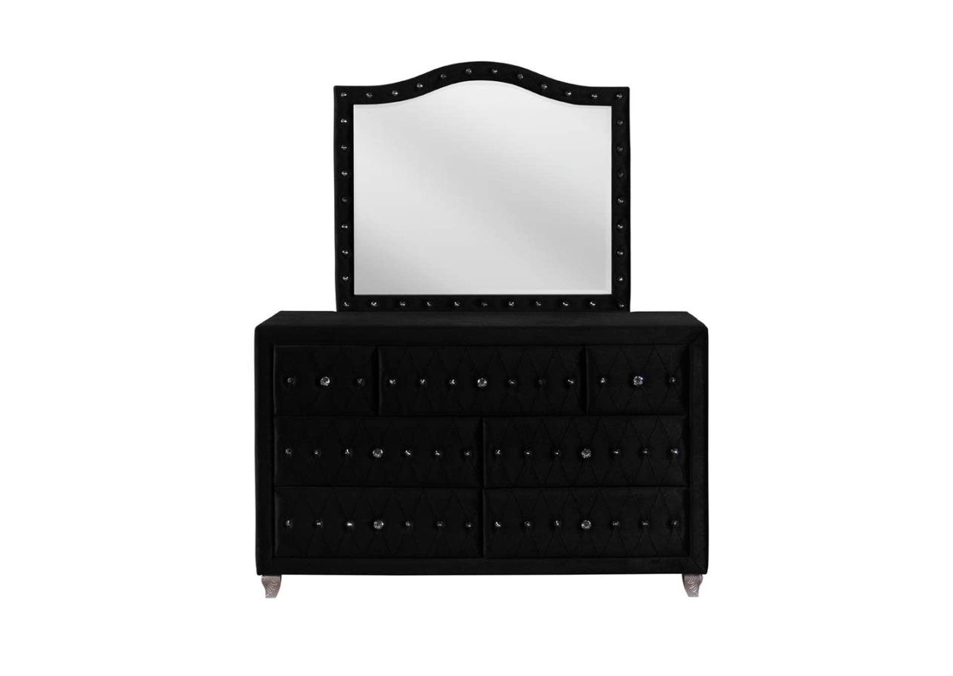 Deanna 7-Drawer Rectangular Dresser Black,Coaster Furniture