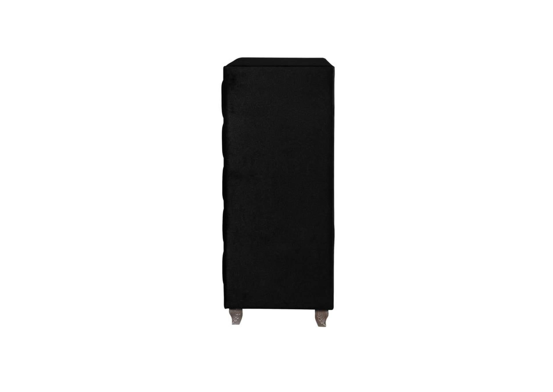 Deanna 5-Drawer Rectangular Chest Black,Coaster Furniture