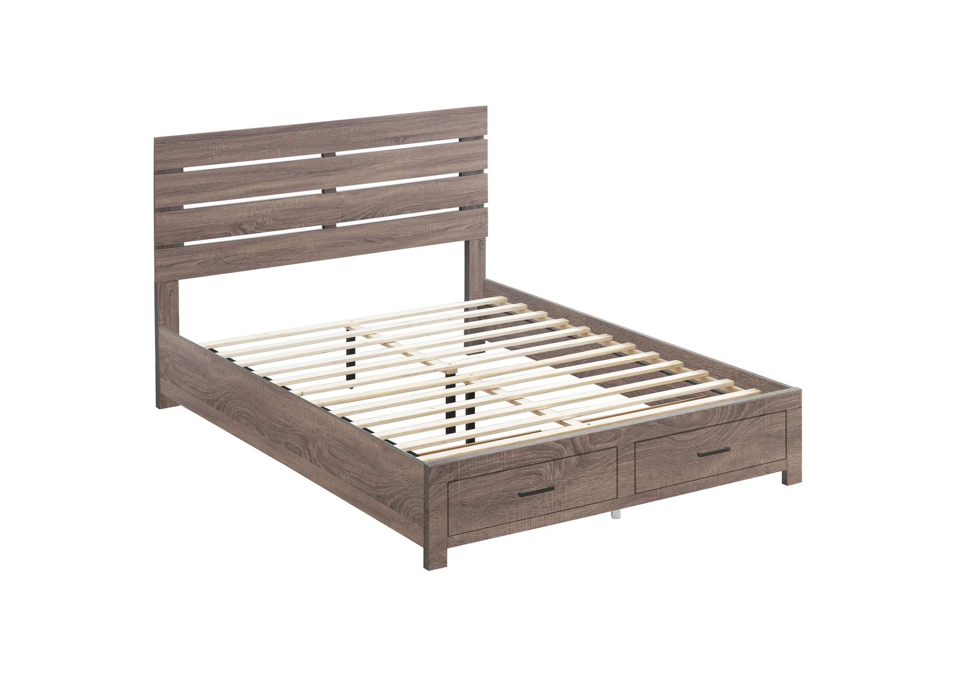 Brantford Eastern King Storage Bed Barrel Oak,Coaster Furniture