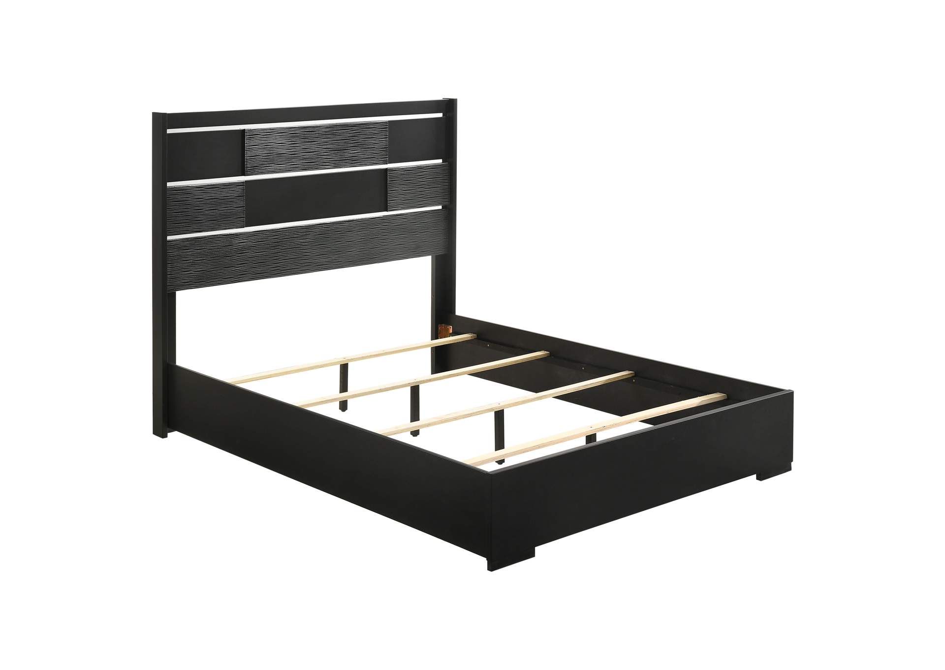 Blacktoft Eastern King Panel Bed Black,Coaster Furniture