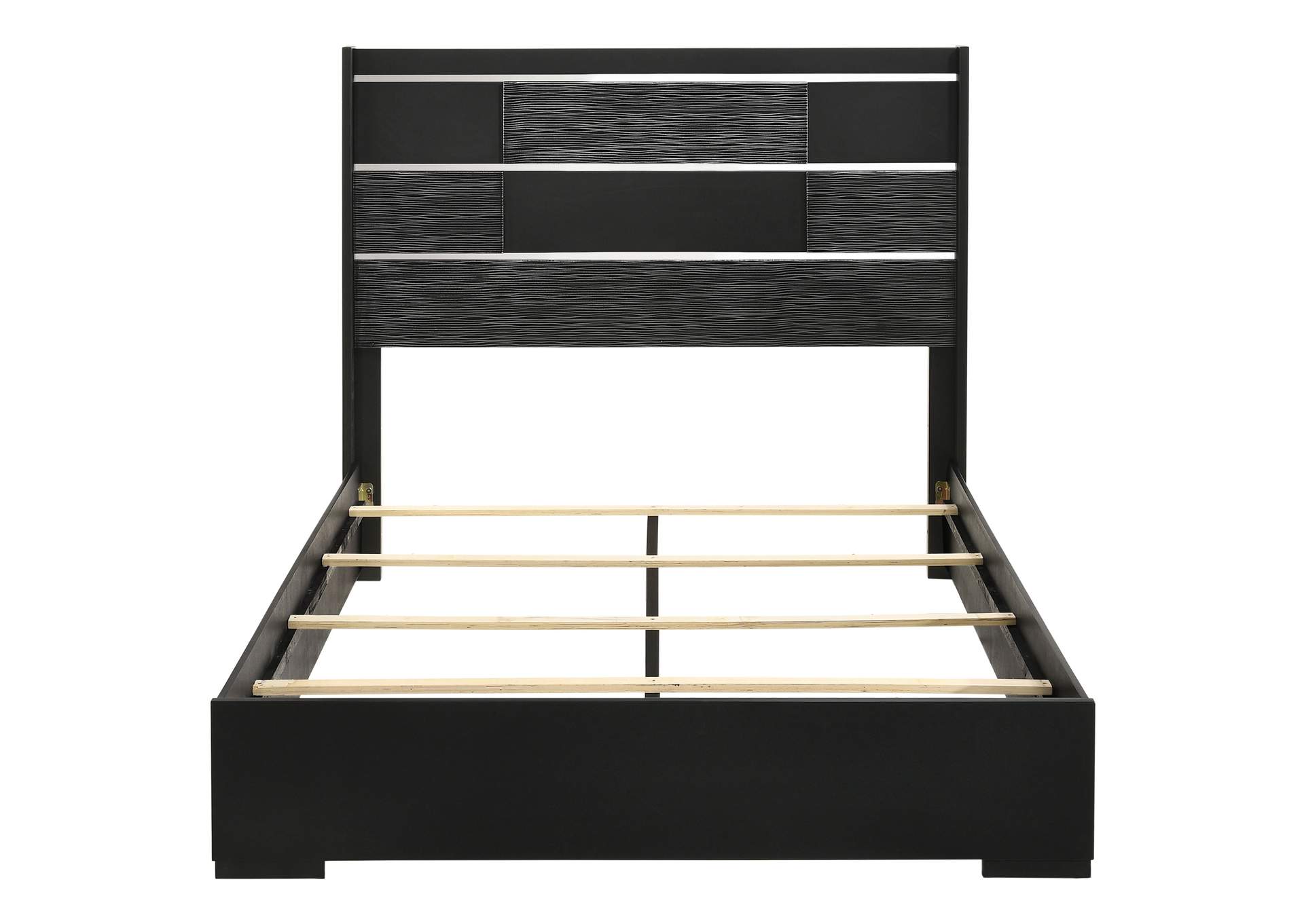 Blacktoft Eastern King Panel Bed Black,Coaster Furniture