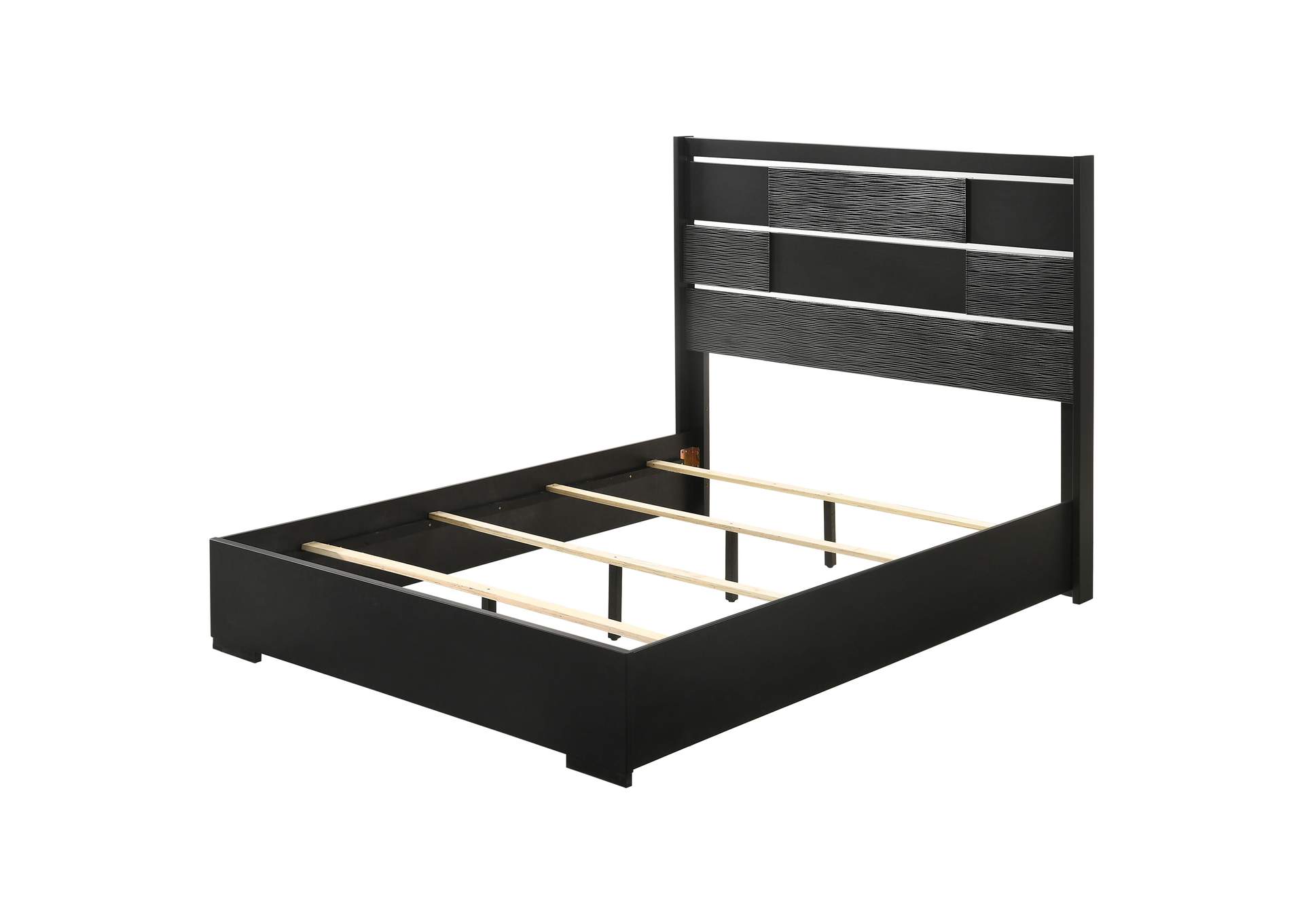 Blacktoft Eastern King Panel Bed Black,Coaster Furniture