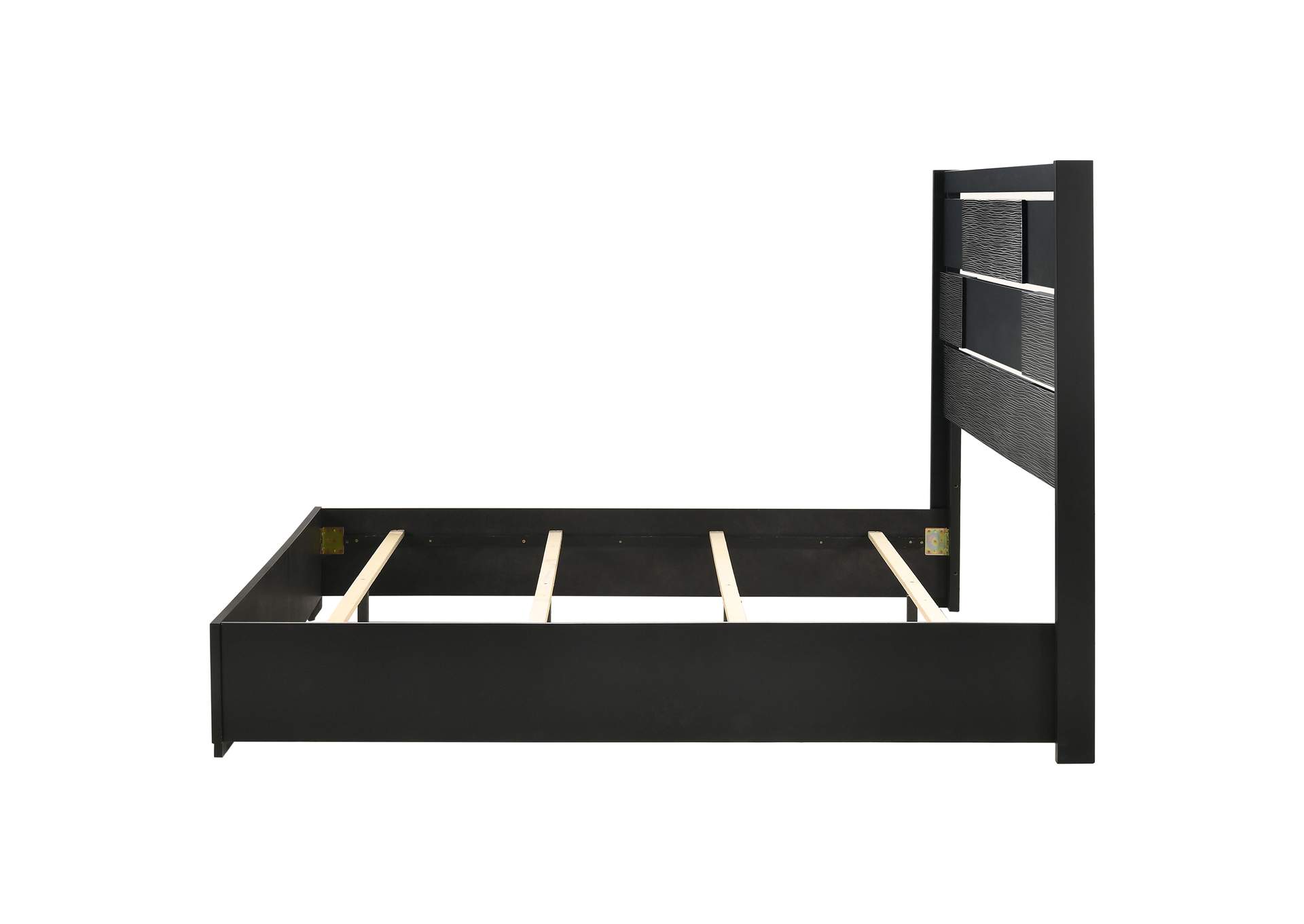 Blacktoft Eastern King Panel Bed Black,Coaster Furniture