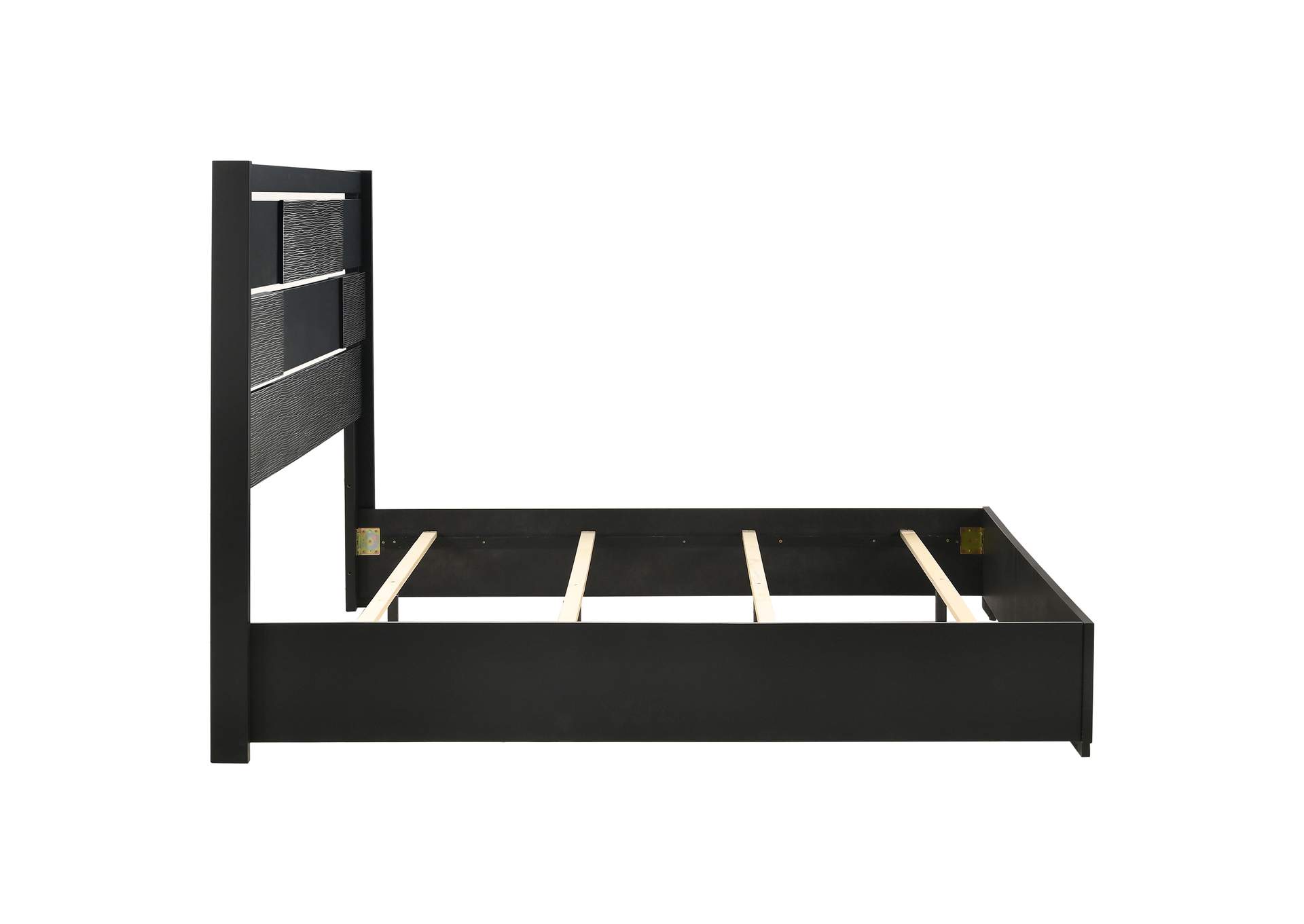 Blacktoft Eastern King Panel Bed Black,Coaster Furniture