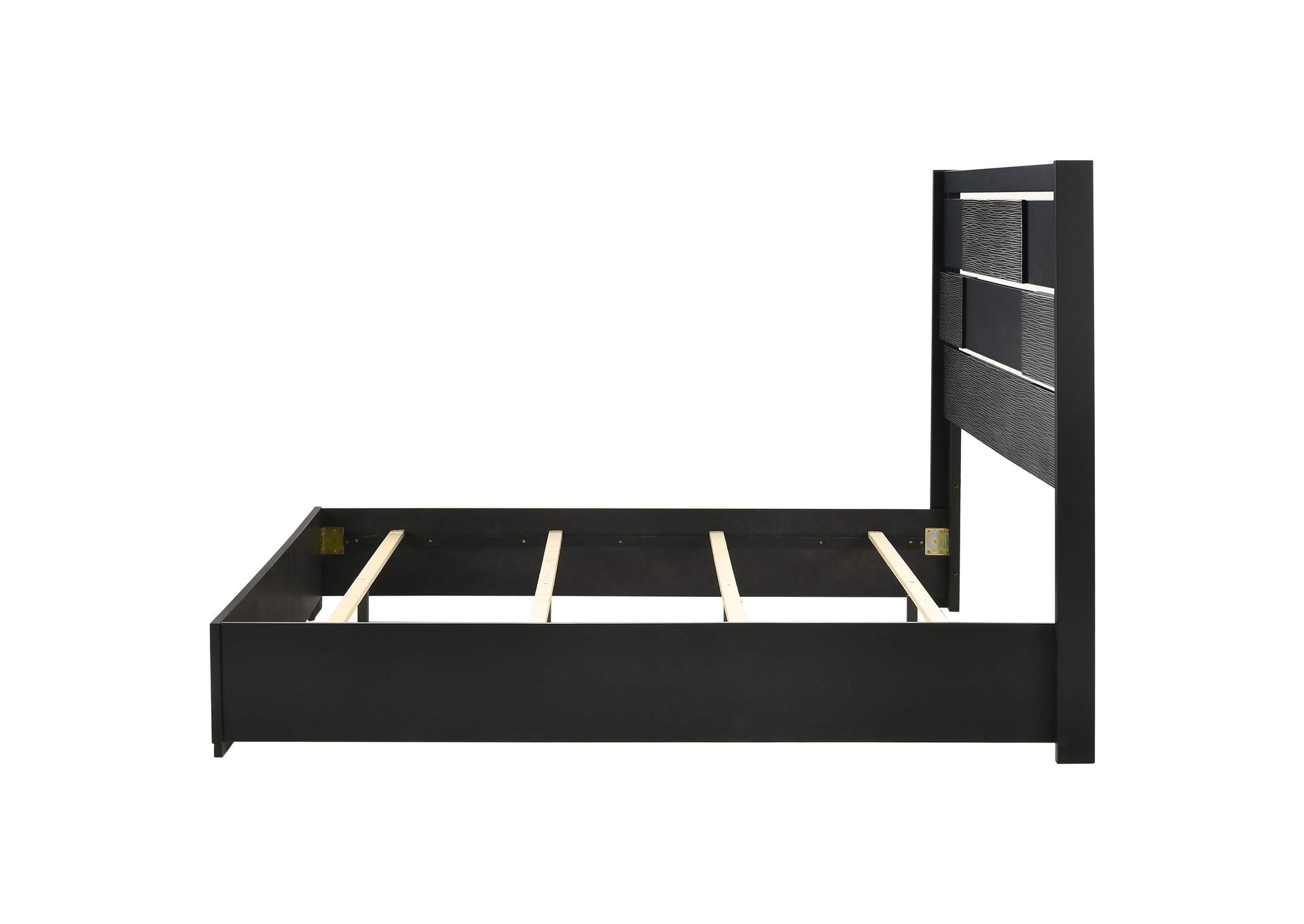 Blacktoft Queen Panel Bed Black,Coaster Furniture