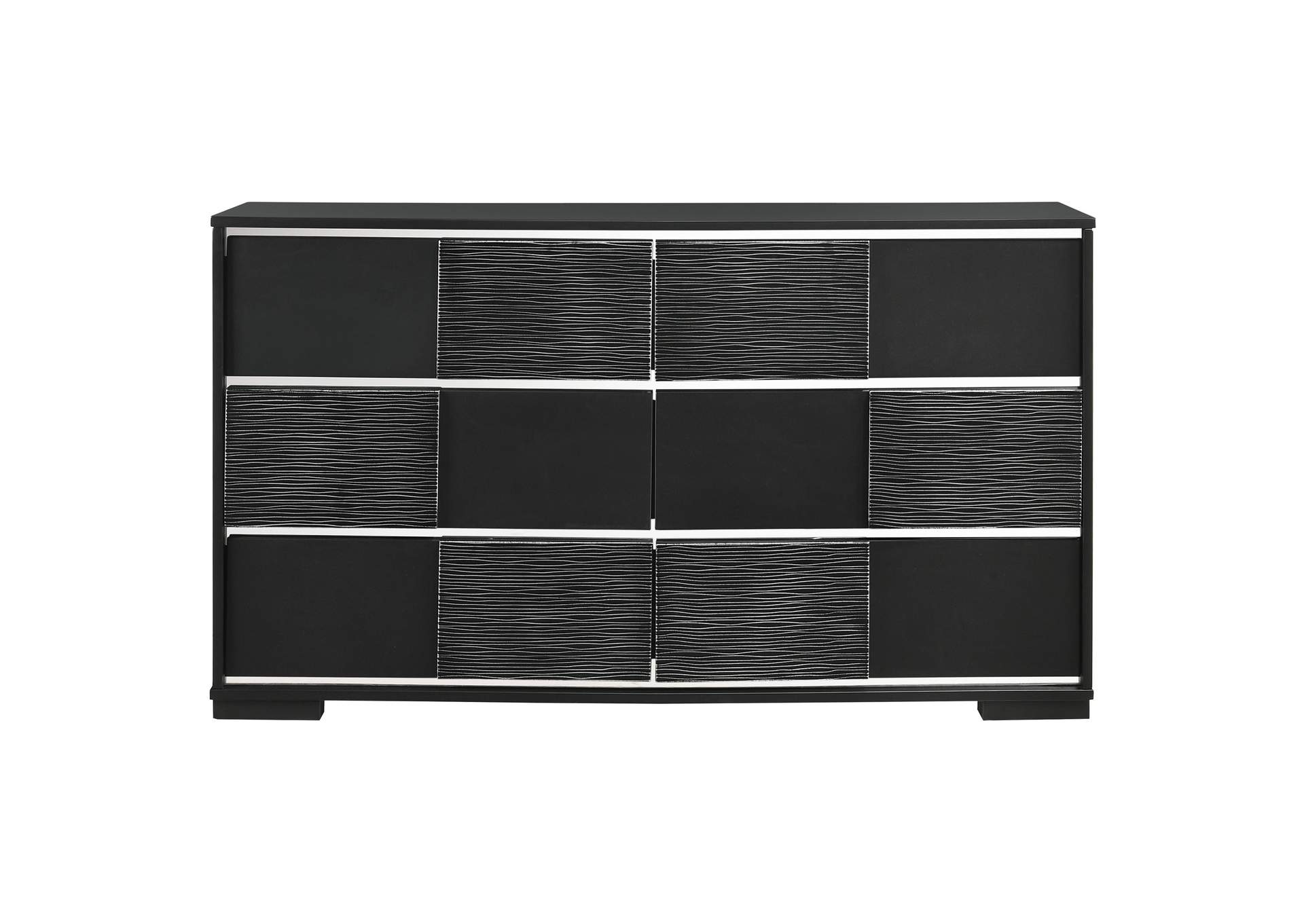 Blacktoft 6-drawer Dresser Black,Coaster Furniture