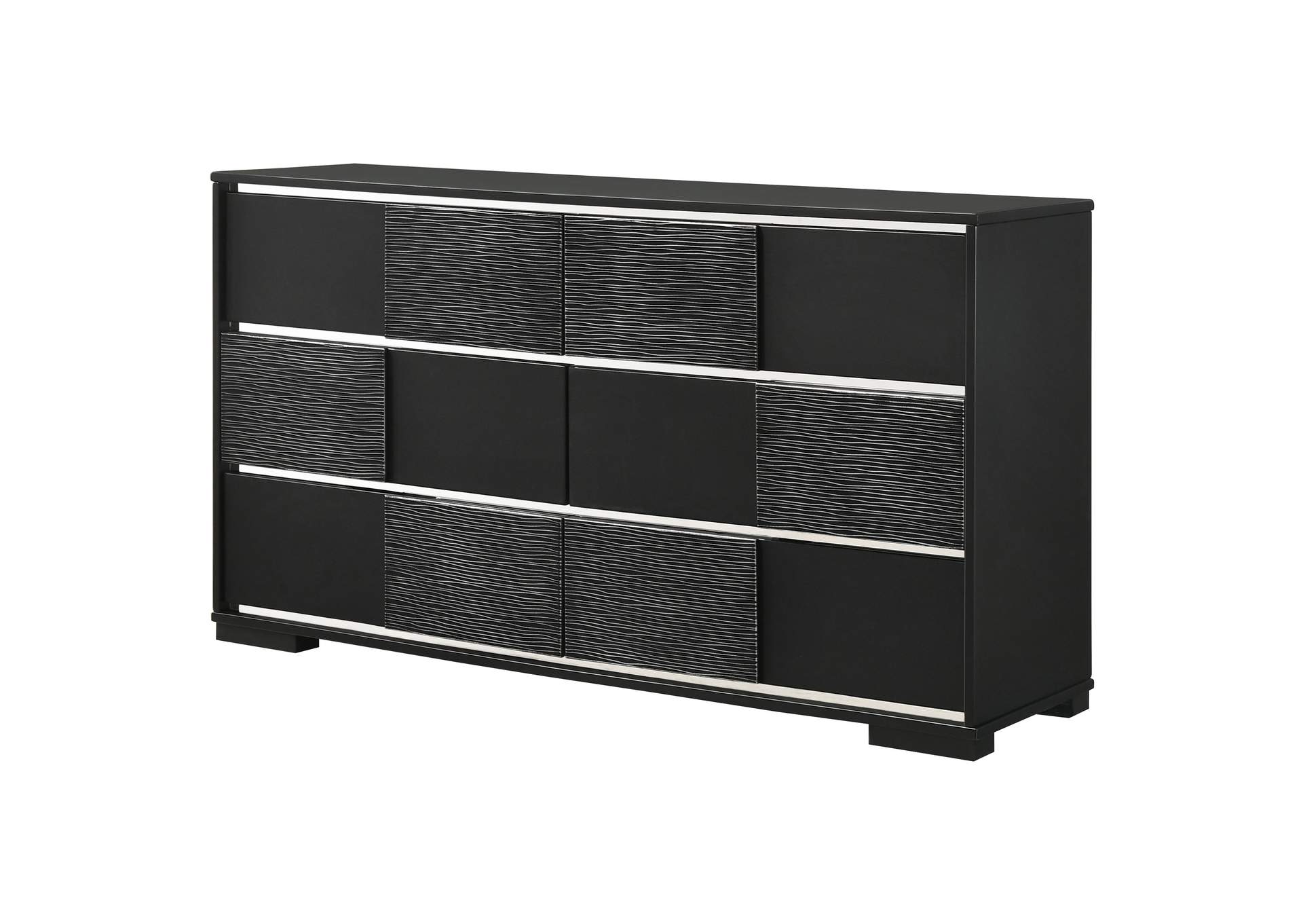 Blacktoft 6-drawer Dresser Black,Coaster Furniture
