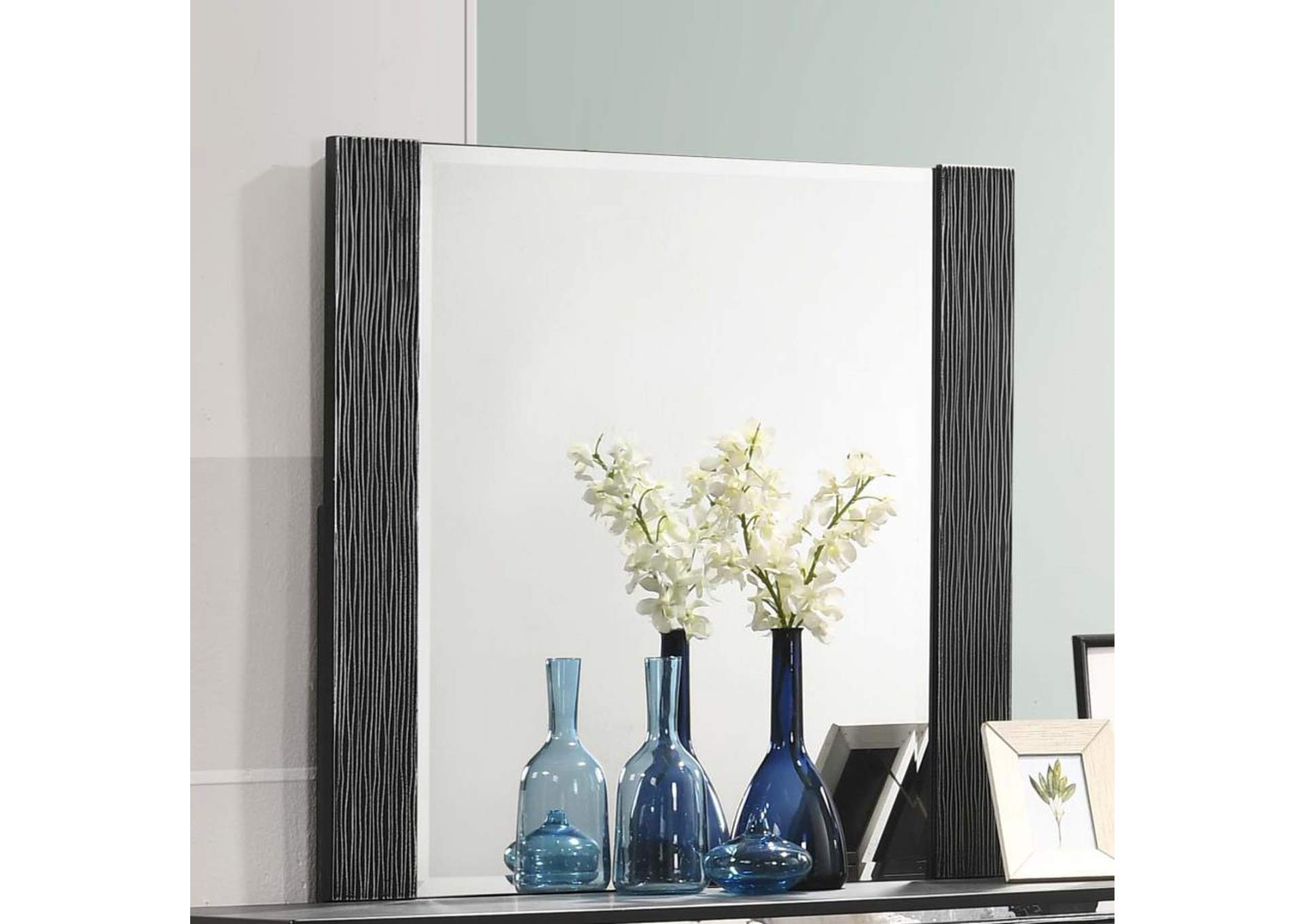 Blacktoft Rectangle Dresser Mirror Black,Coaster Furniture