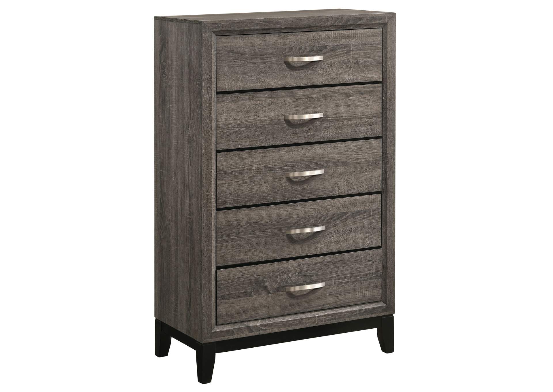 Watson 5-piece Full Panel Bedroom Set Grey Oak,Coaster Furniture