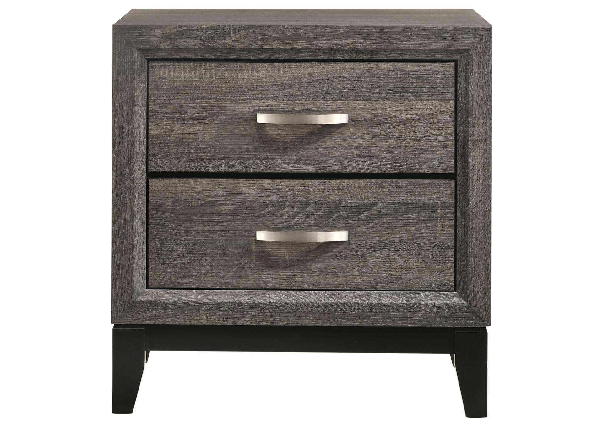 Watson California King Panel Bedroom Set Grey Oak and Black,Coaster Furniture