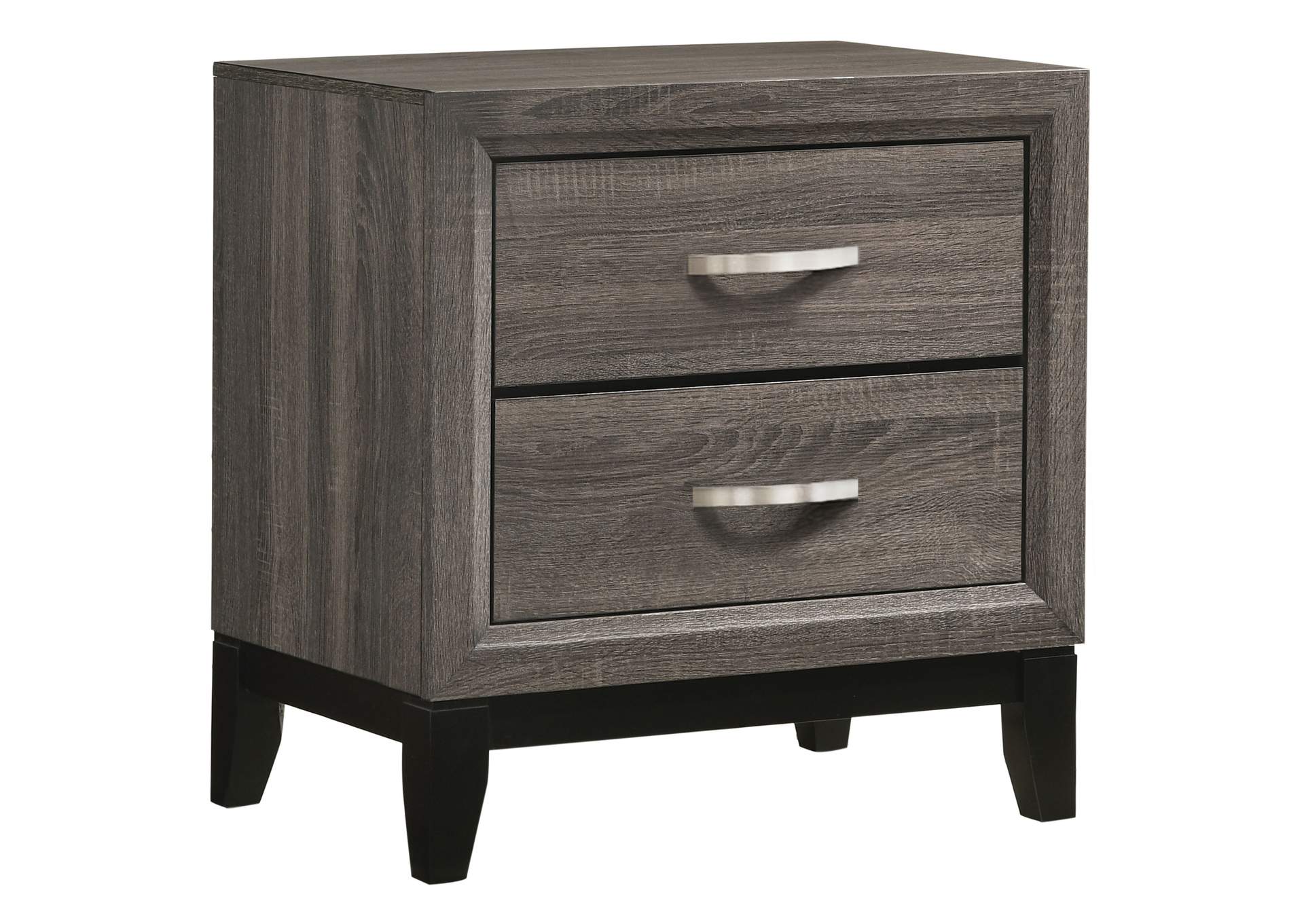 Watson California King Panel Bedroom Set Grey Oak and Black,Coaster Furniture