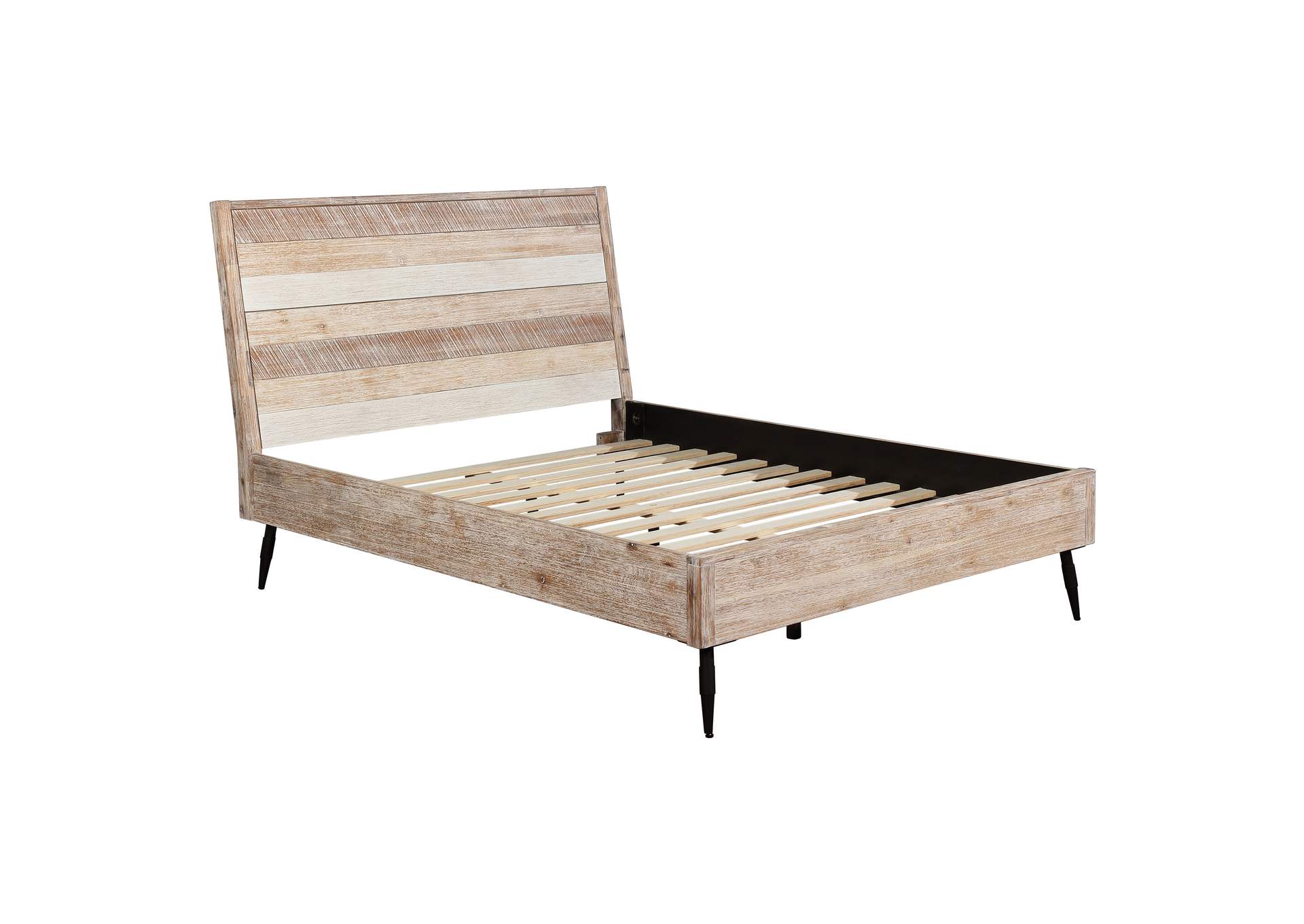 Marlow Eastern King Platform Bed Rough Sawn Multi,Coaster Furniture