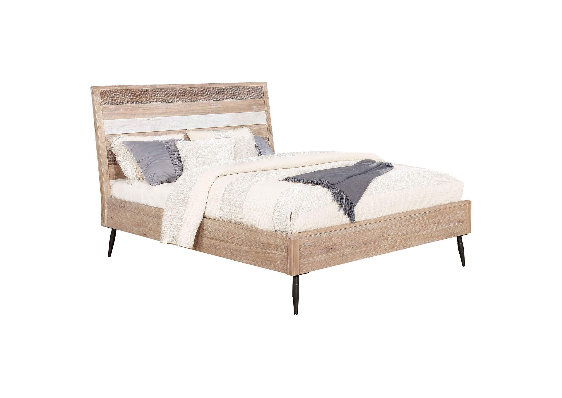 Marlow Queen Platform Bed Rough Sawn Multi,Coaster Furniture
