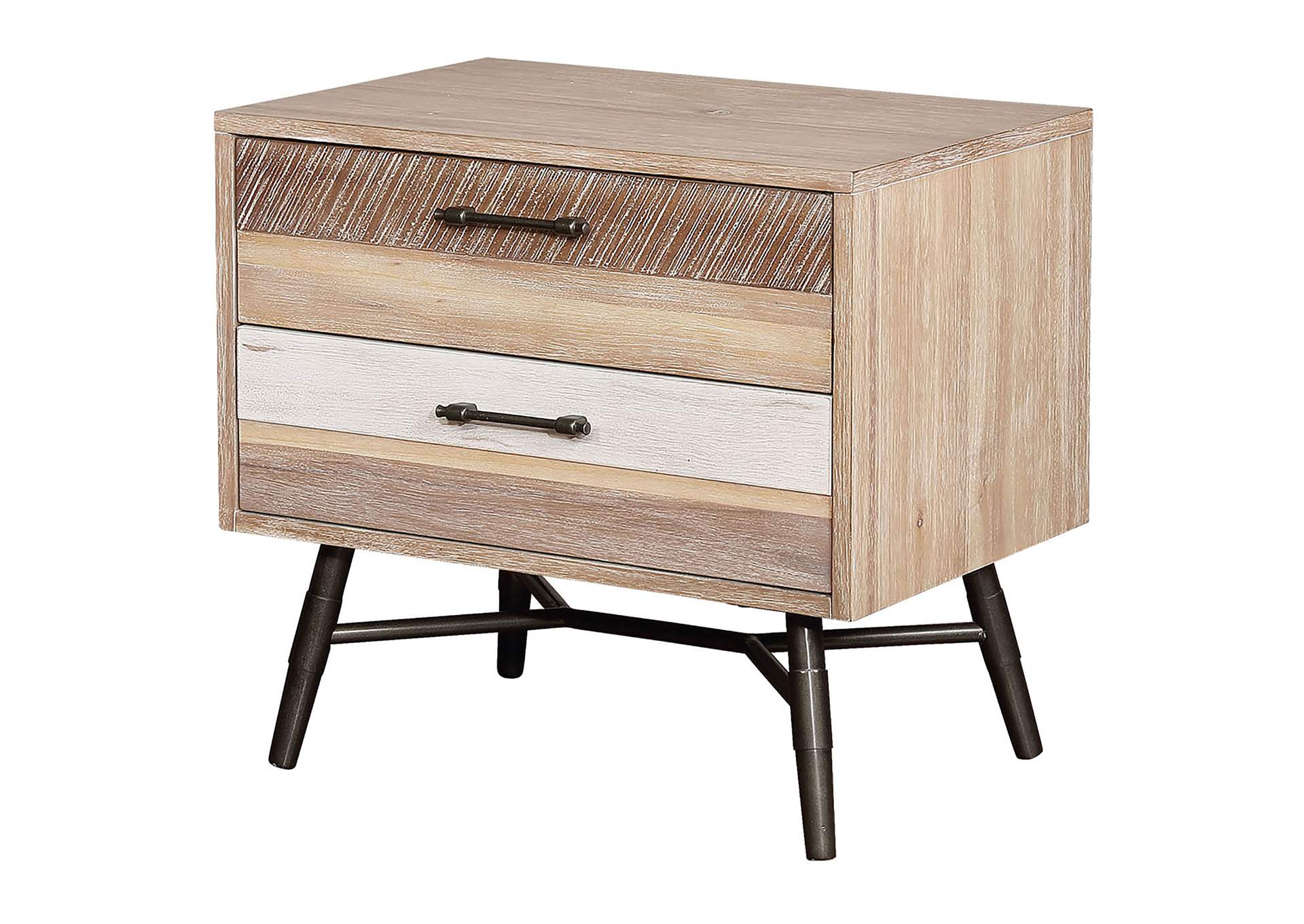 Marlow 2-drawer Nightstand Rough Sawn Multi,Coaster Furniture