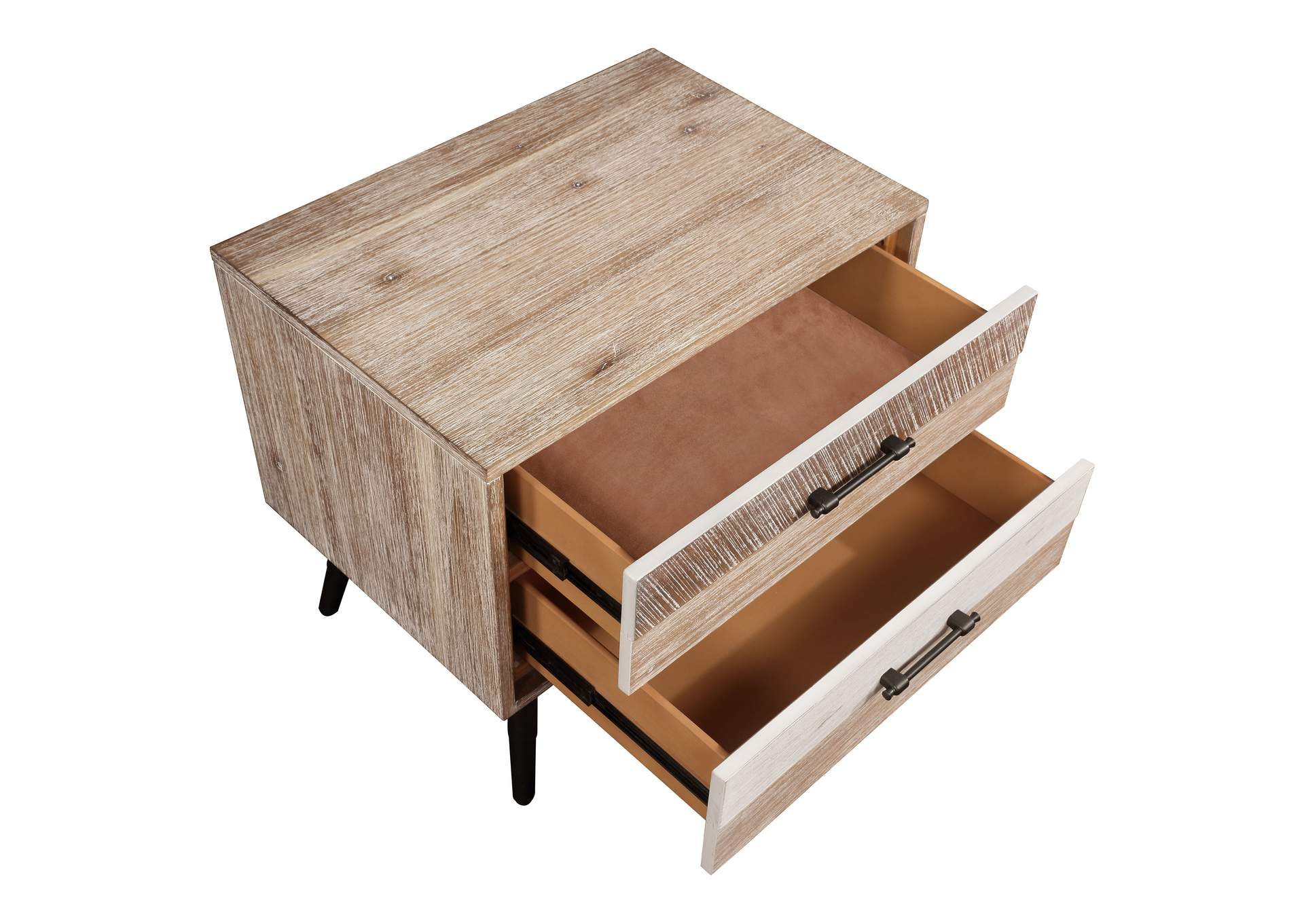 Marlow 2-drawer Nightstand Rough Sawn Multi,Coaster Furniture