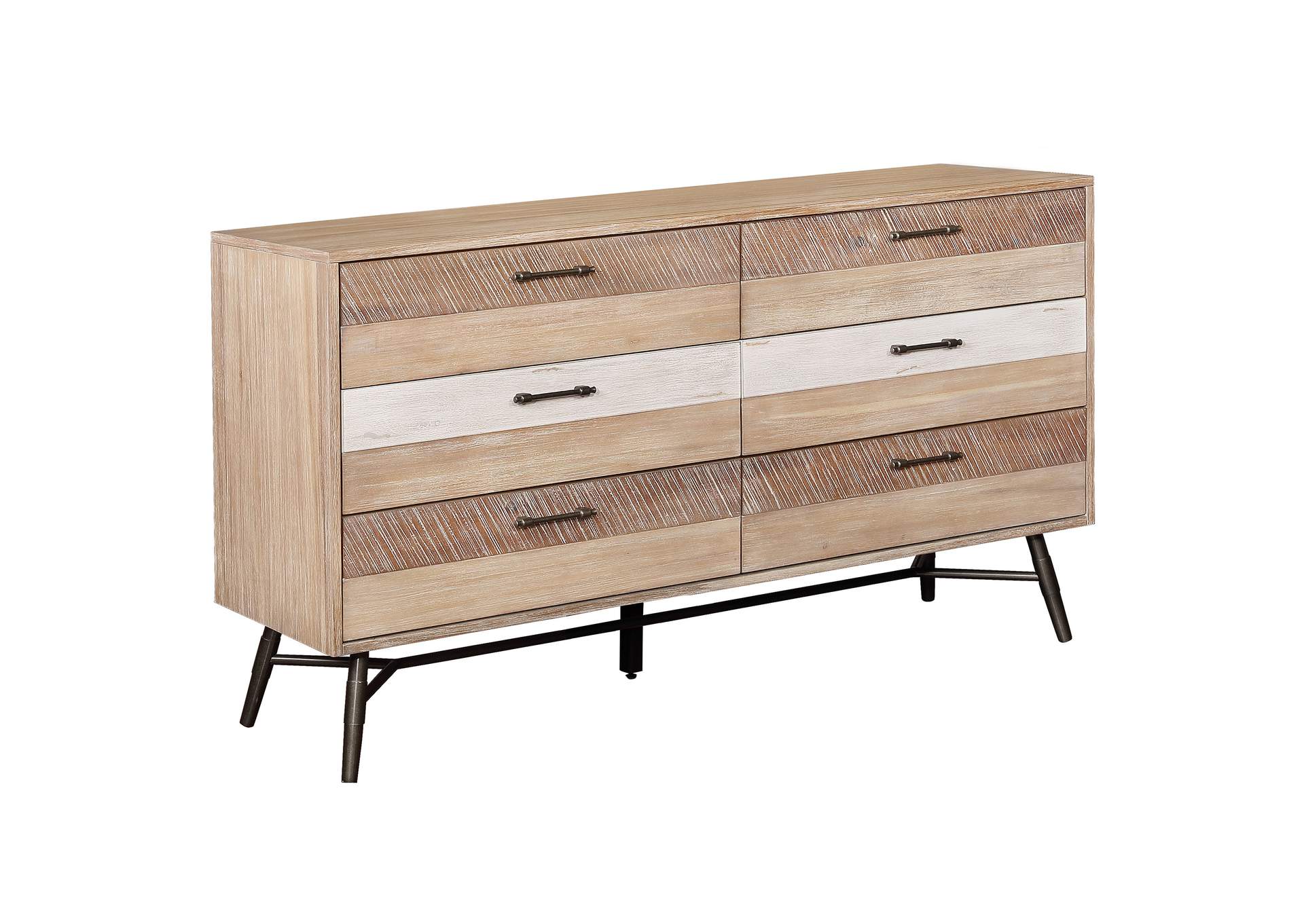 Marlow 6-drawer Dresser Rough Sawn Multi,Coaster Furniture