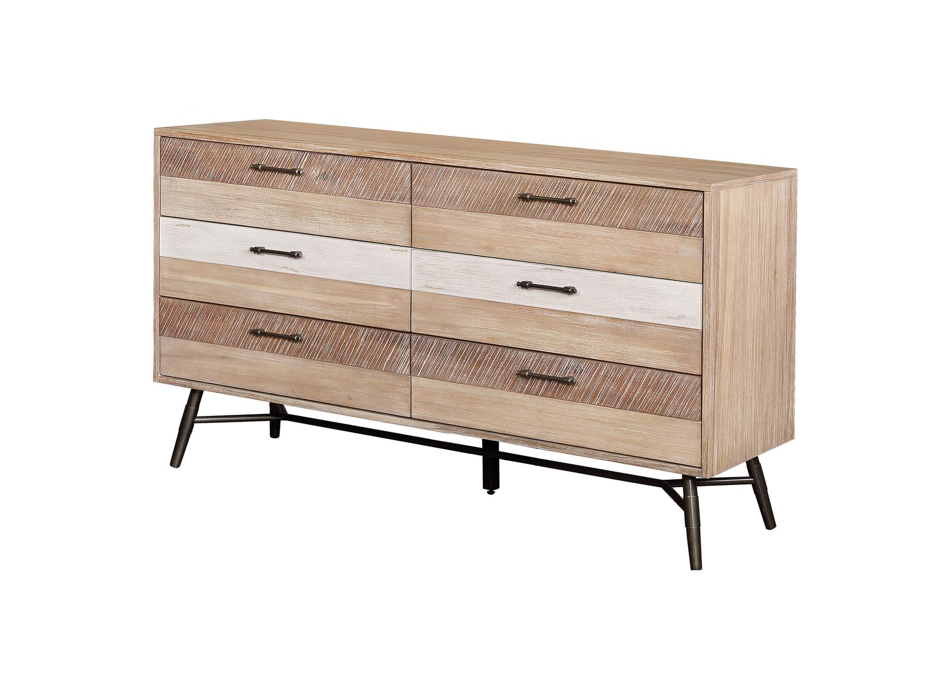 Marlow 6-drawer Dresser Rough Sawn Multi,Coaster Furniture