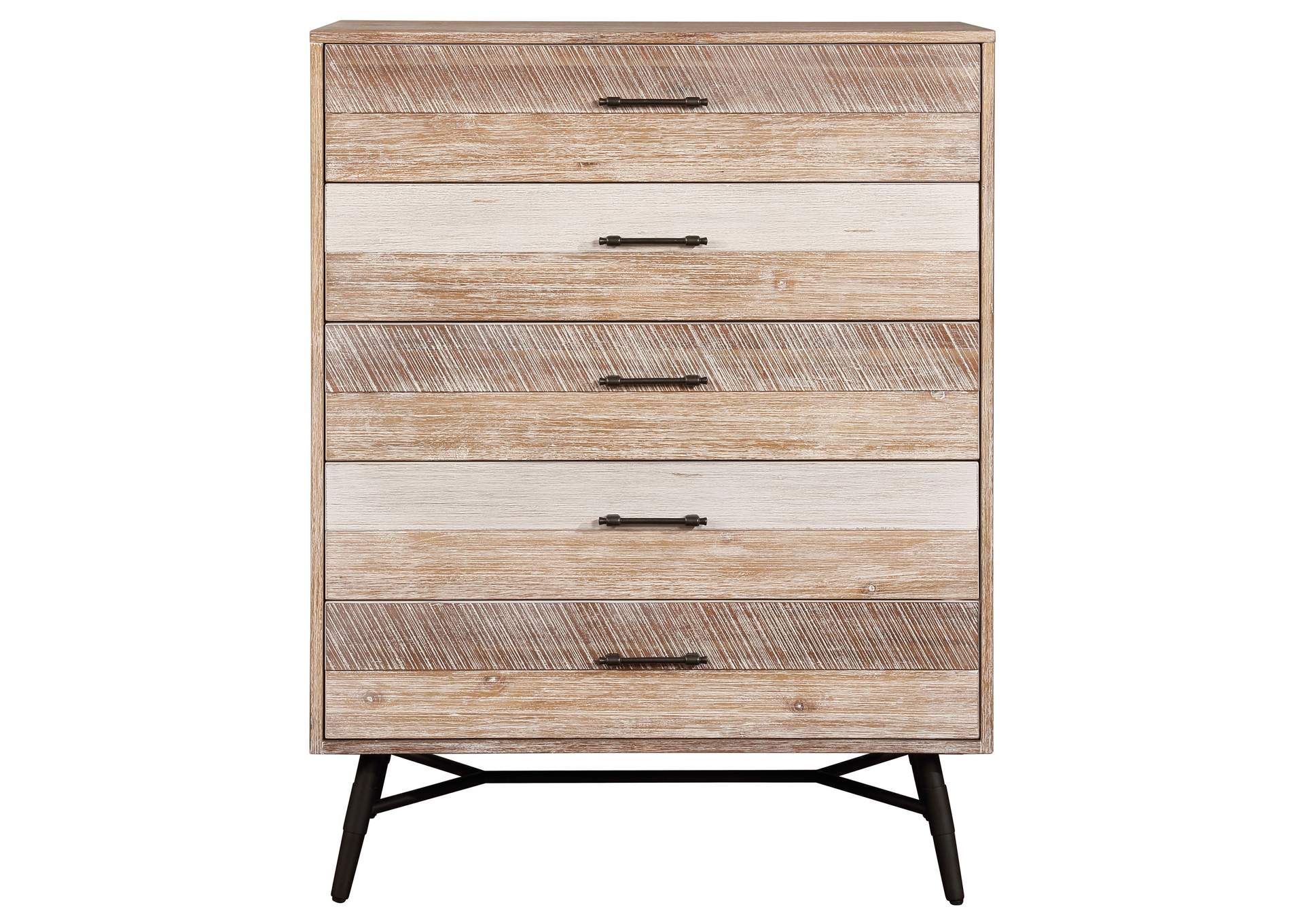 Marlow 5-drawer Chest Rough Sawn Multi,Coaster Furniture