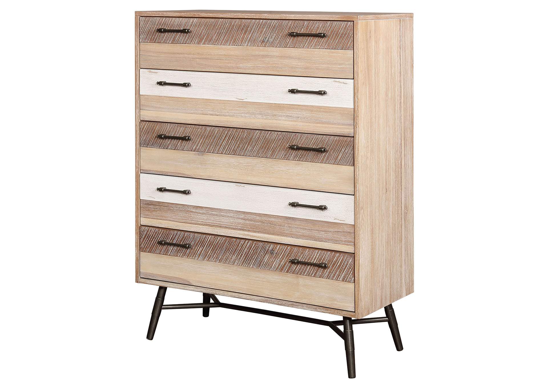 Marlow 5-drawer Chest Rough Sawn Multi,Coaster Furniture