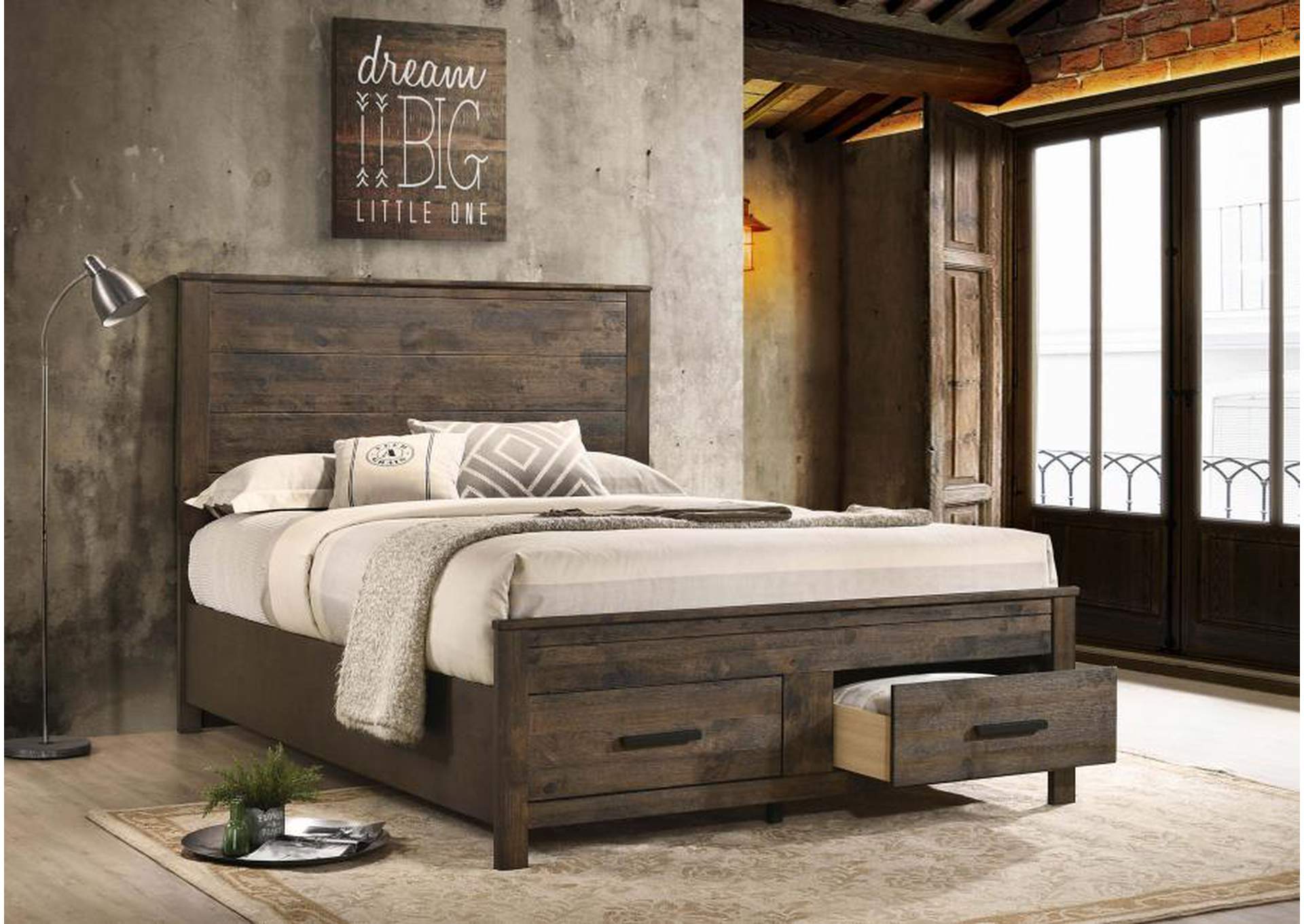 California king store storage bed