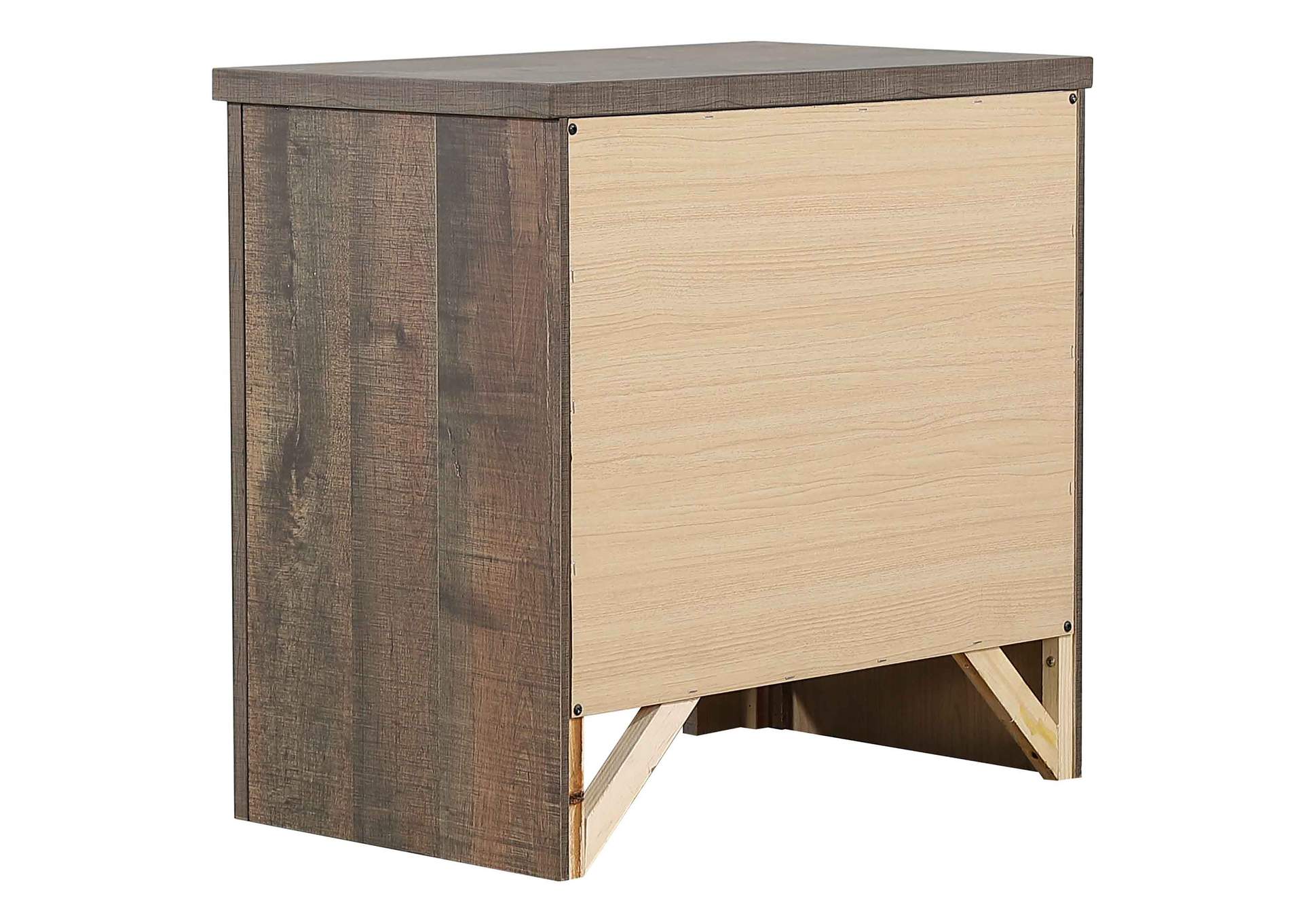 Frederick 2-drawer Nightstand Weathered Oak,Coaster Furniture