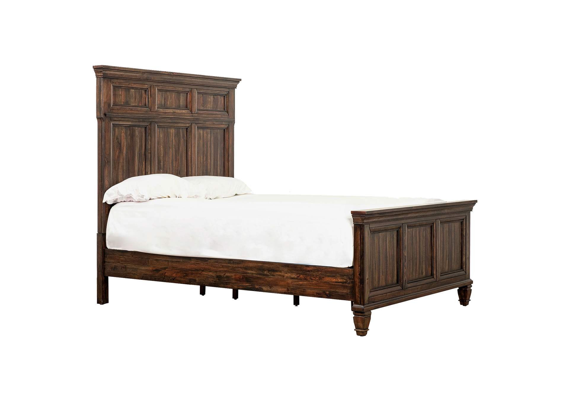 Avenue Eastern King Panel Bed Weathered Burnished Brown,Coaster Furniture