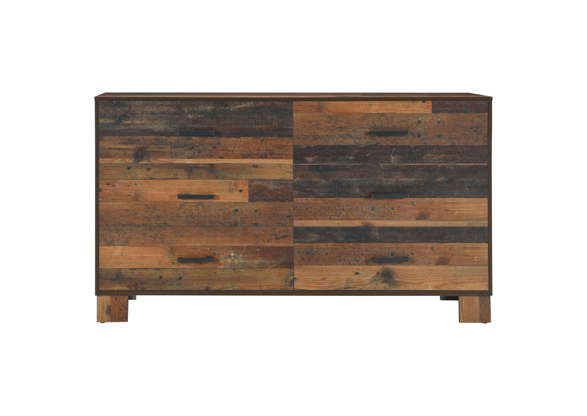 Sidney 4-piece Queen Panel Bedroom Set Rustic Pine,Coaster Furniture