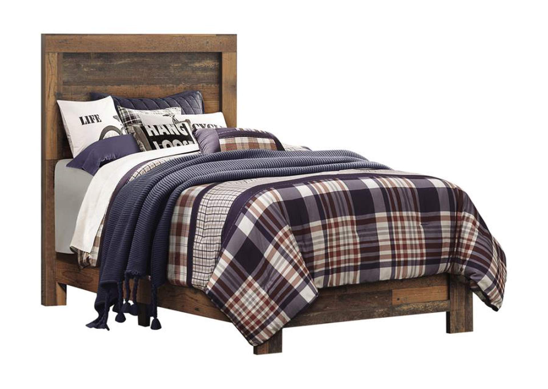 Sidney Twin Panel Bed Rustic Pine Brothers Fine Furniture