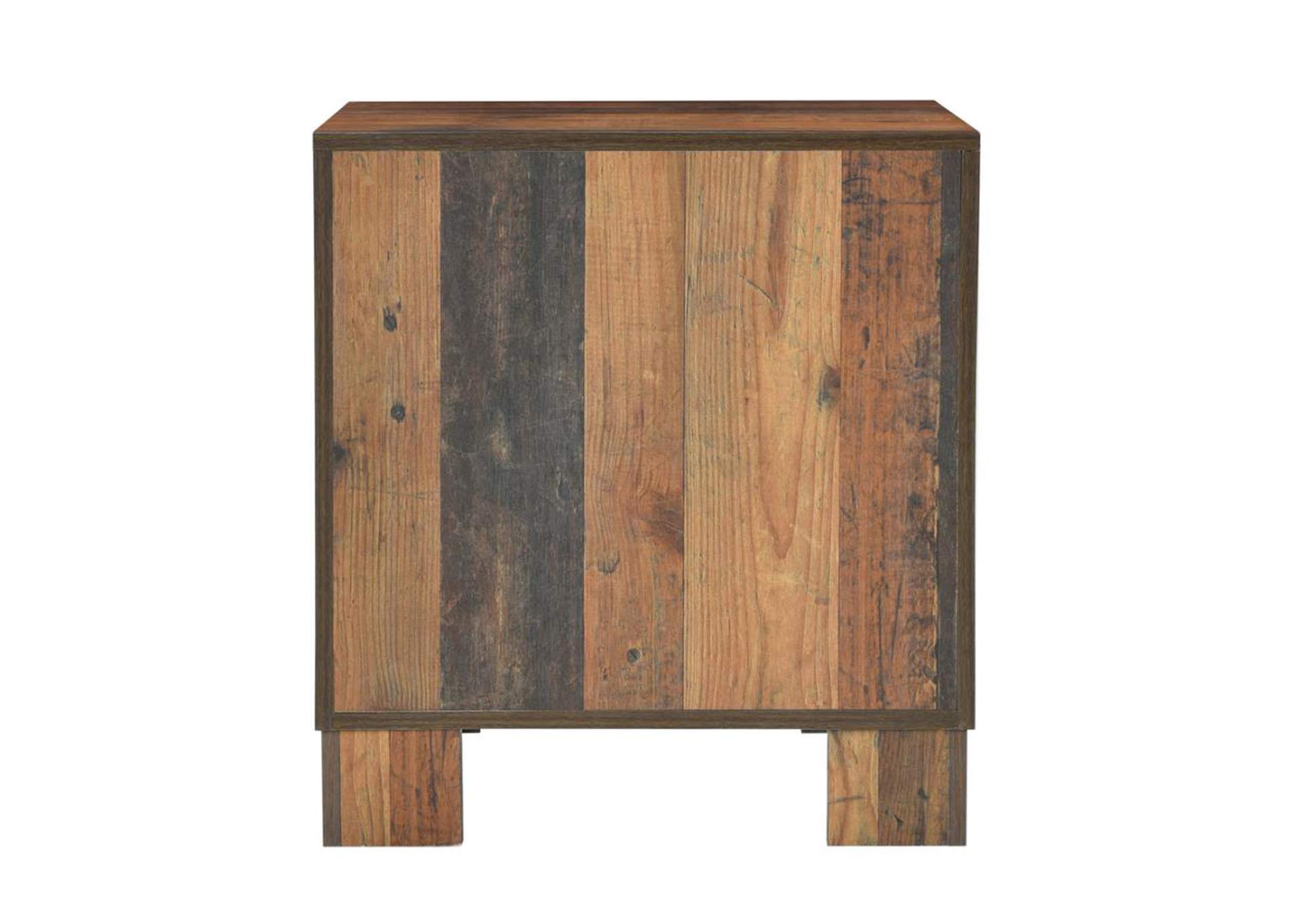 Sidney 2 - drawer Nightstand Rustic Pine,Coaster Furniture