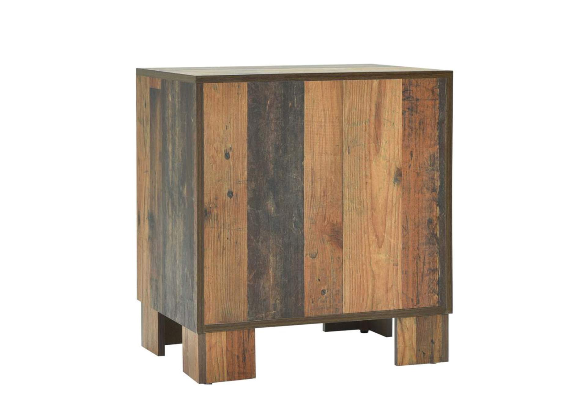 Sidney 2 - drawer Nightstand Rustic Pine,Coaster Furniture
