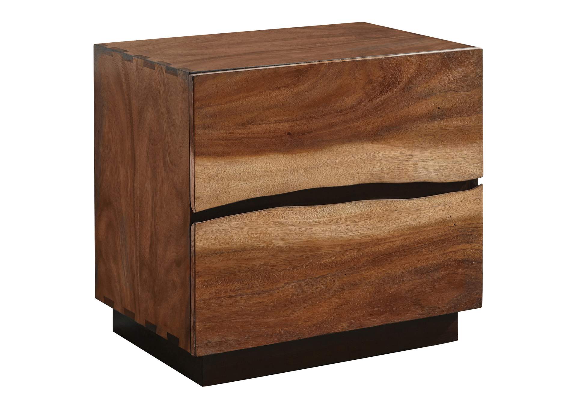 Winslow 2-drawer Nightstand Smokey Walnut and Coffee Bean,Coaster Furniture