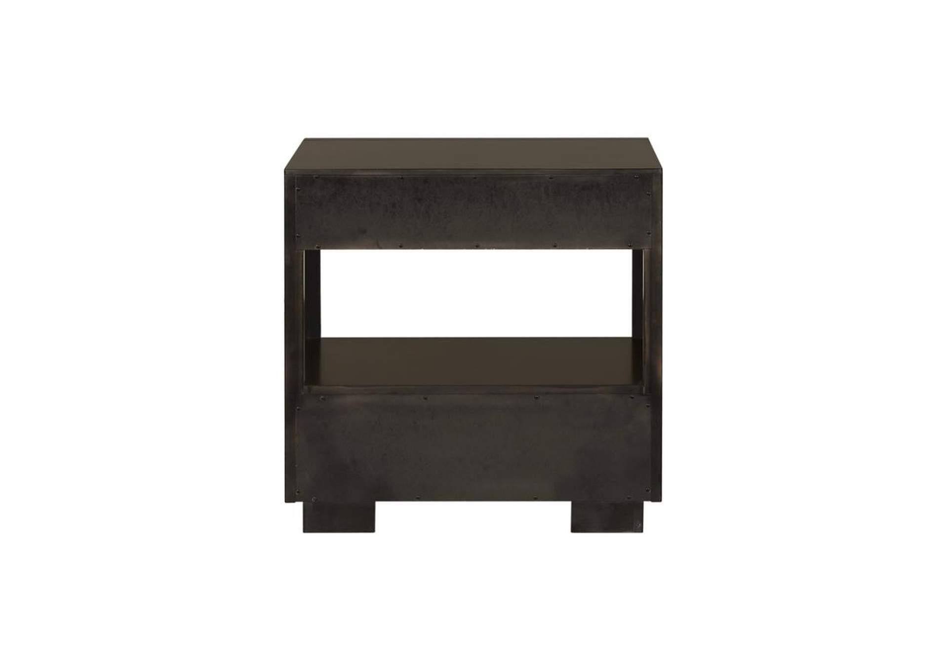 Durango 2 - drawer Nightstand Smoked Peppercorn,Coaster Furniture