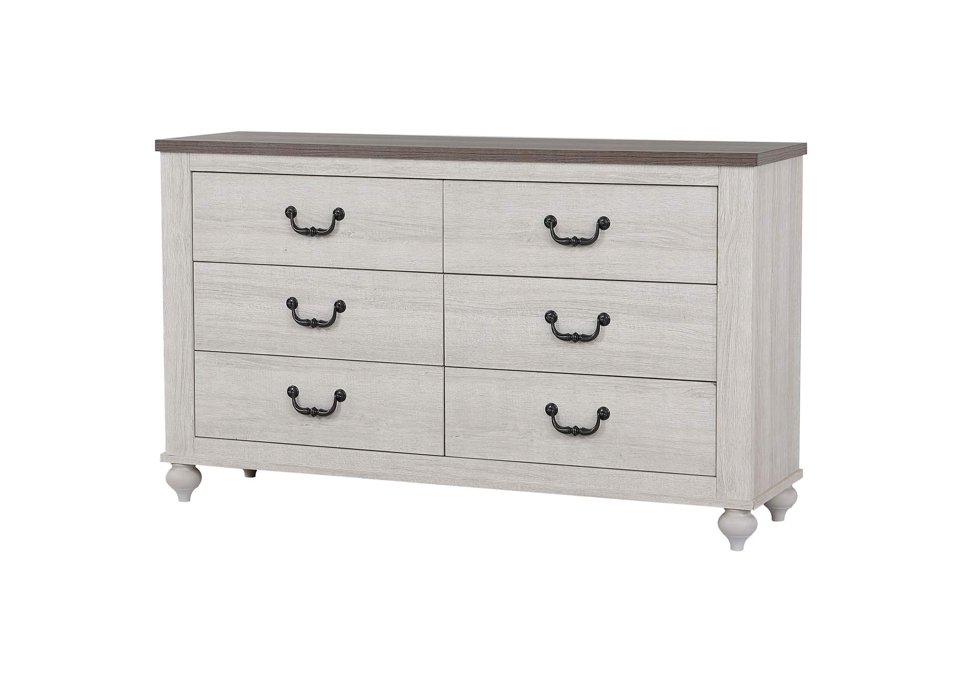 Stillwood 6-drawer Dresser Vintage Linen,Coaster Furniture