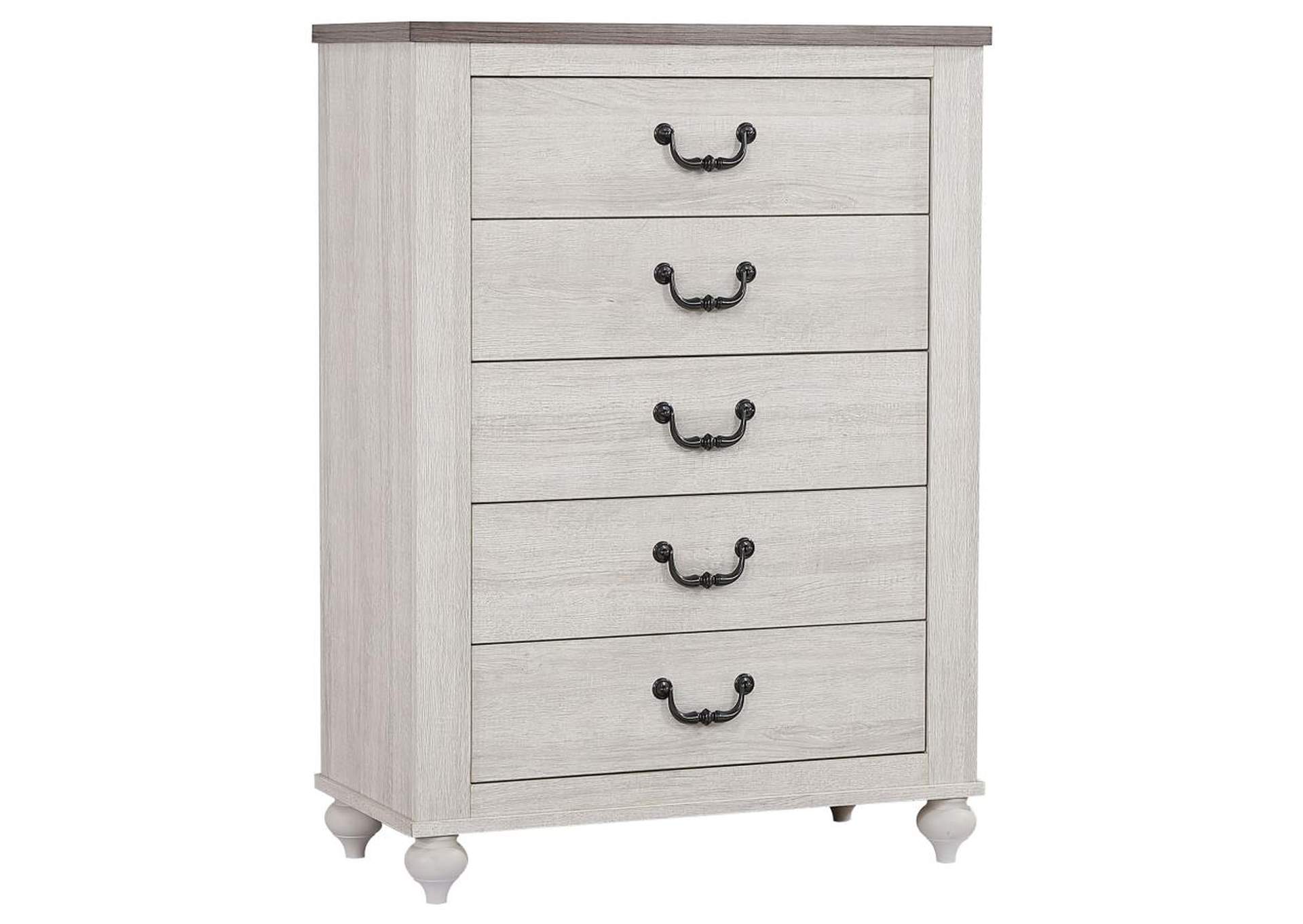 Stillwood 5-Drawer Chest Vintage Linen Direct Mattress & Furniture