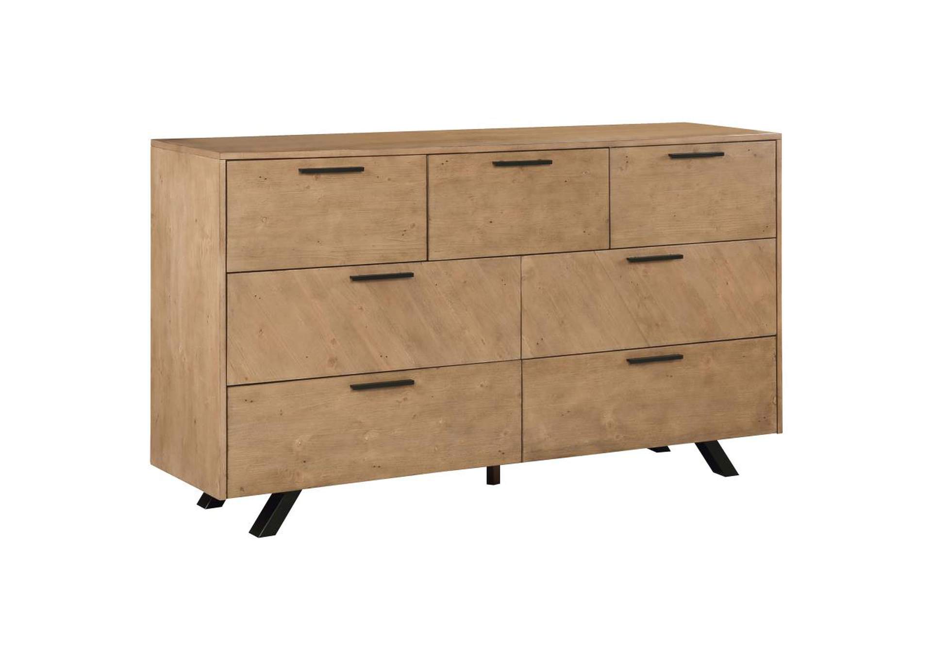 Taylor Light Honey Brown 5 Drawer Rectangular Chest From Coaster