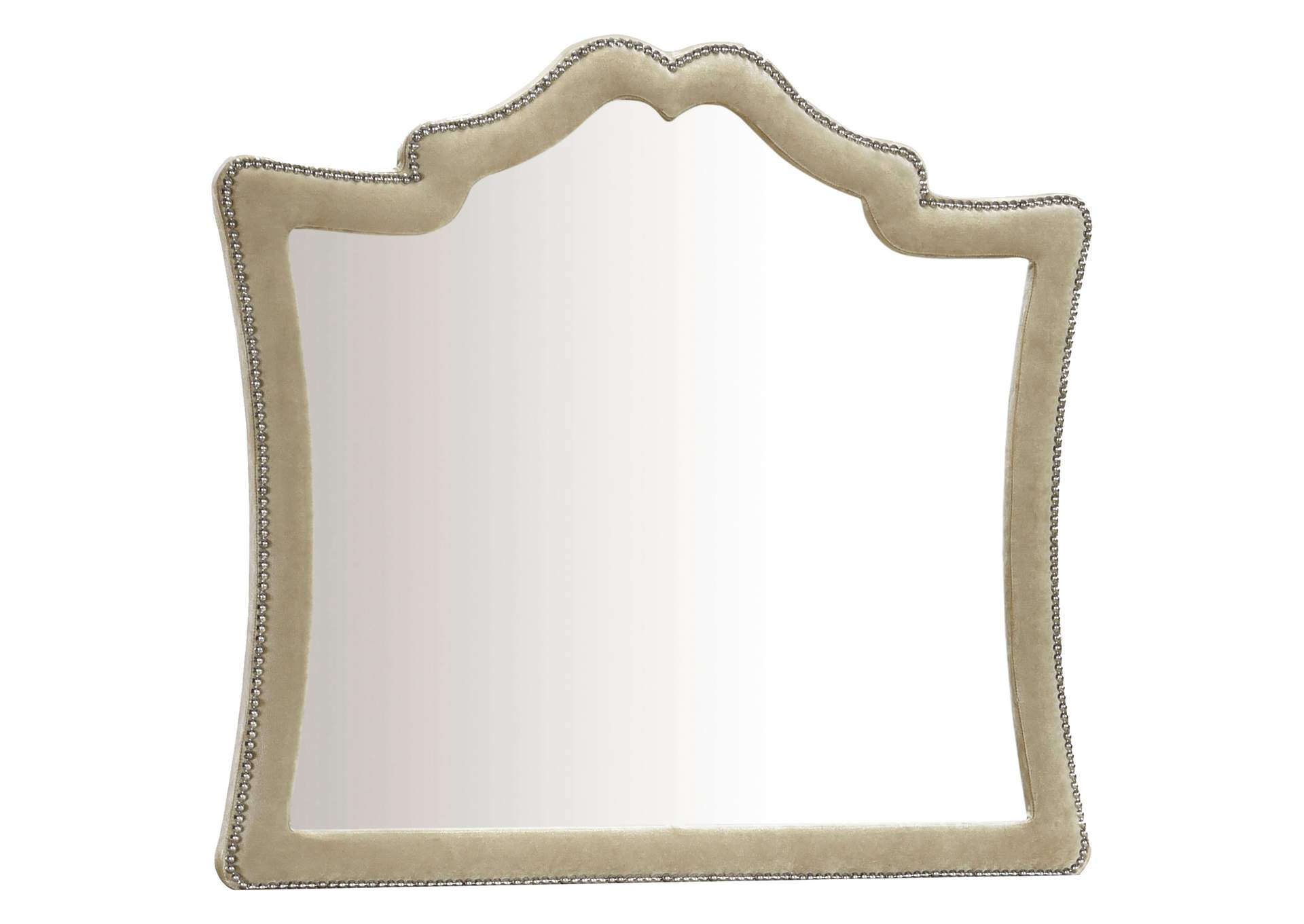 Antonella Mirror with Nailhead Trim Camel,Coaster Furniture