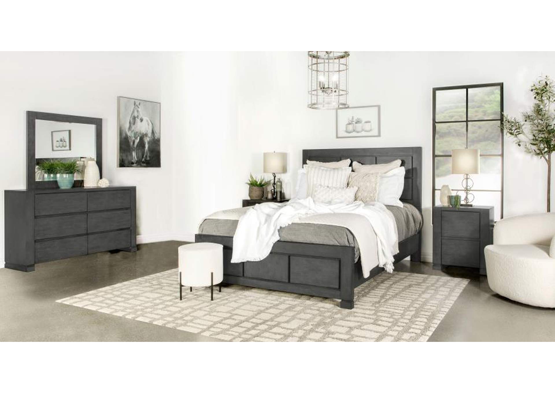 Lorenzo Bedroom Set Dark Grey Brothers Fine Furniture