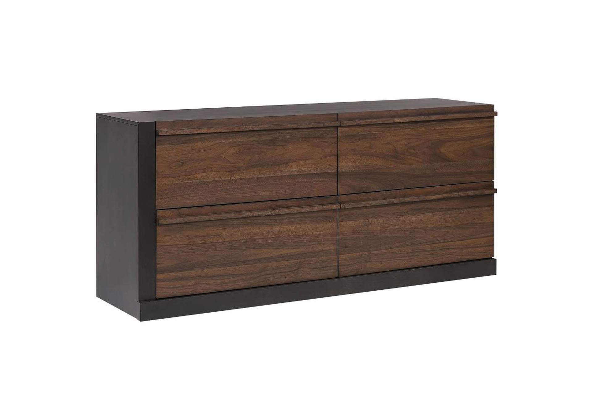 Azalia 4 - drawer Dresser Black and Walnut,Coaster Furniture