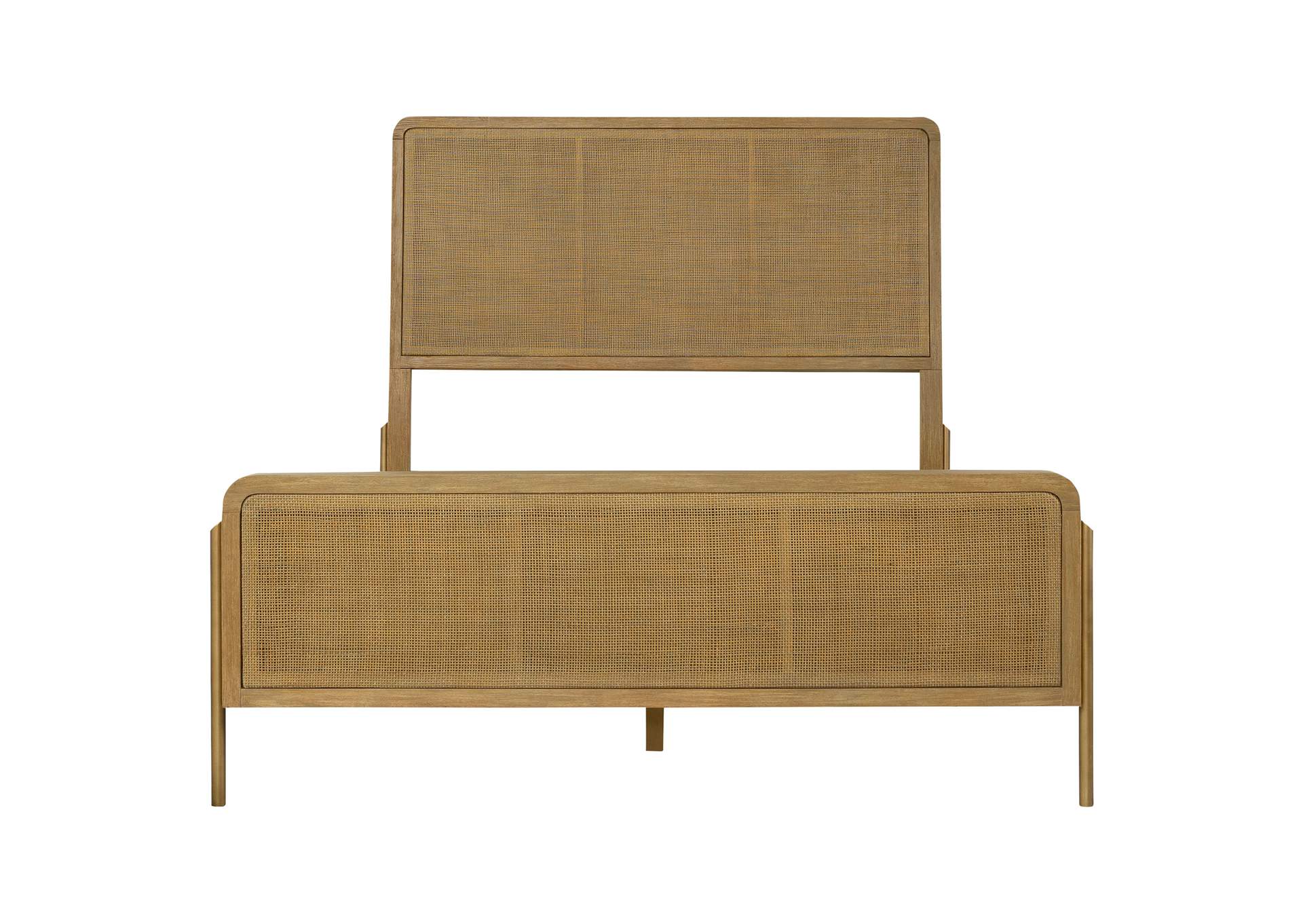 Arini 5-piece Upholstered Eastern King Bedroom Set Sand Wash,Coaster Furniture