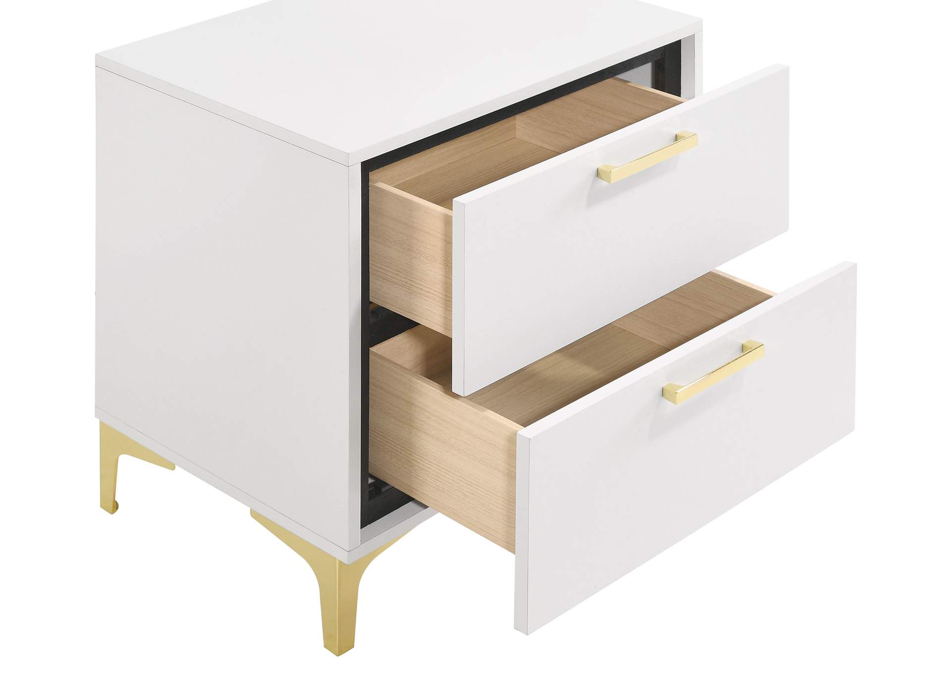 Kendall 2-drawer Nightstand White,Coaster Furniture