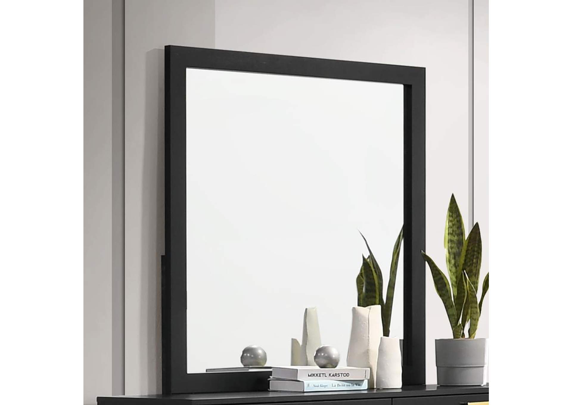 Kendall Square Dresser Mirror Black,Coaster Furniture