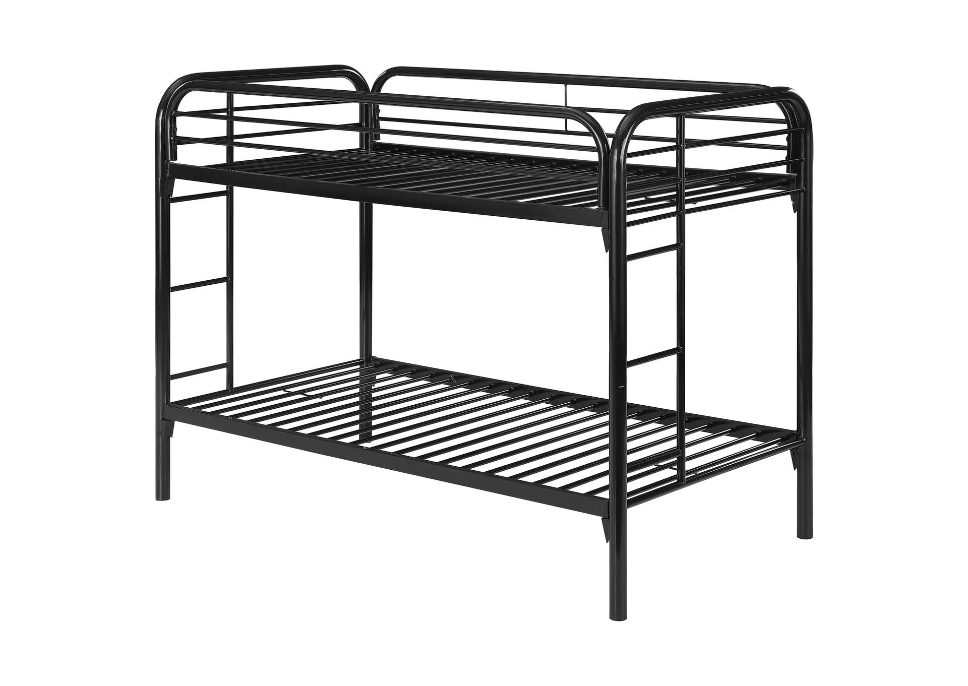 Morgan Twin over Twin Bunk Bed Black,Coaster Furniture