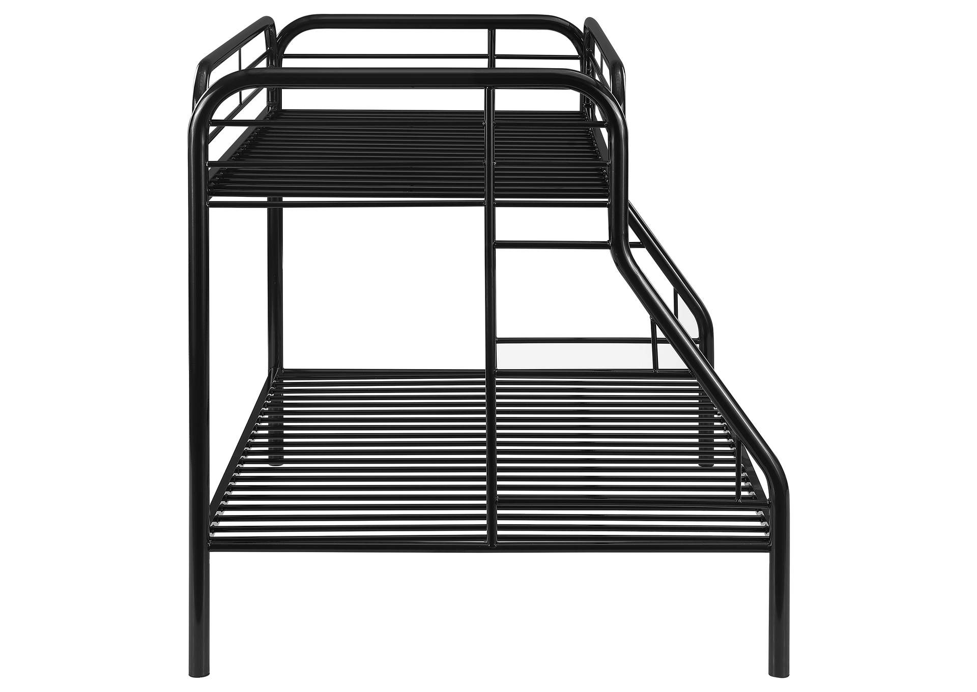 Morgan Twin over Full Bunk Bed Black,Coaster Furniture