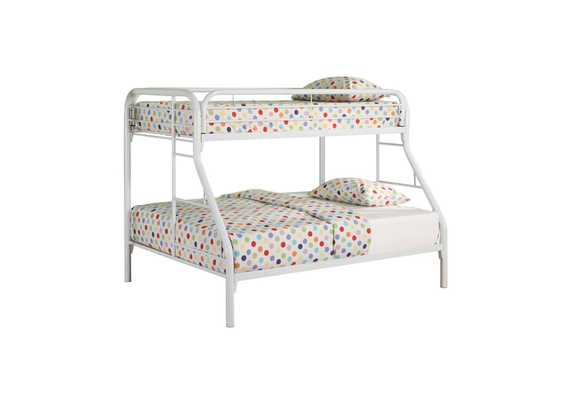 Westar Morgan Twin-over-Full White Bunk Bed,Coaster Furniture