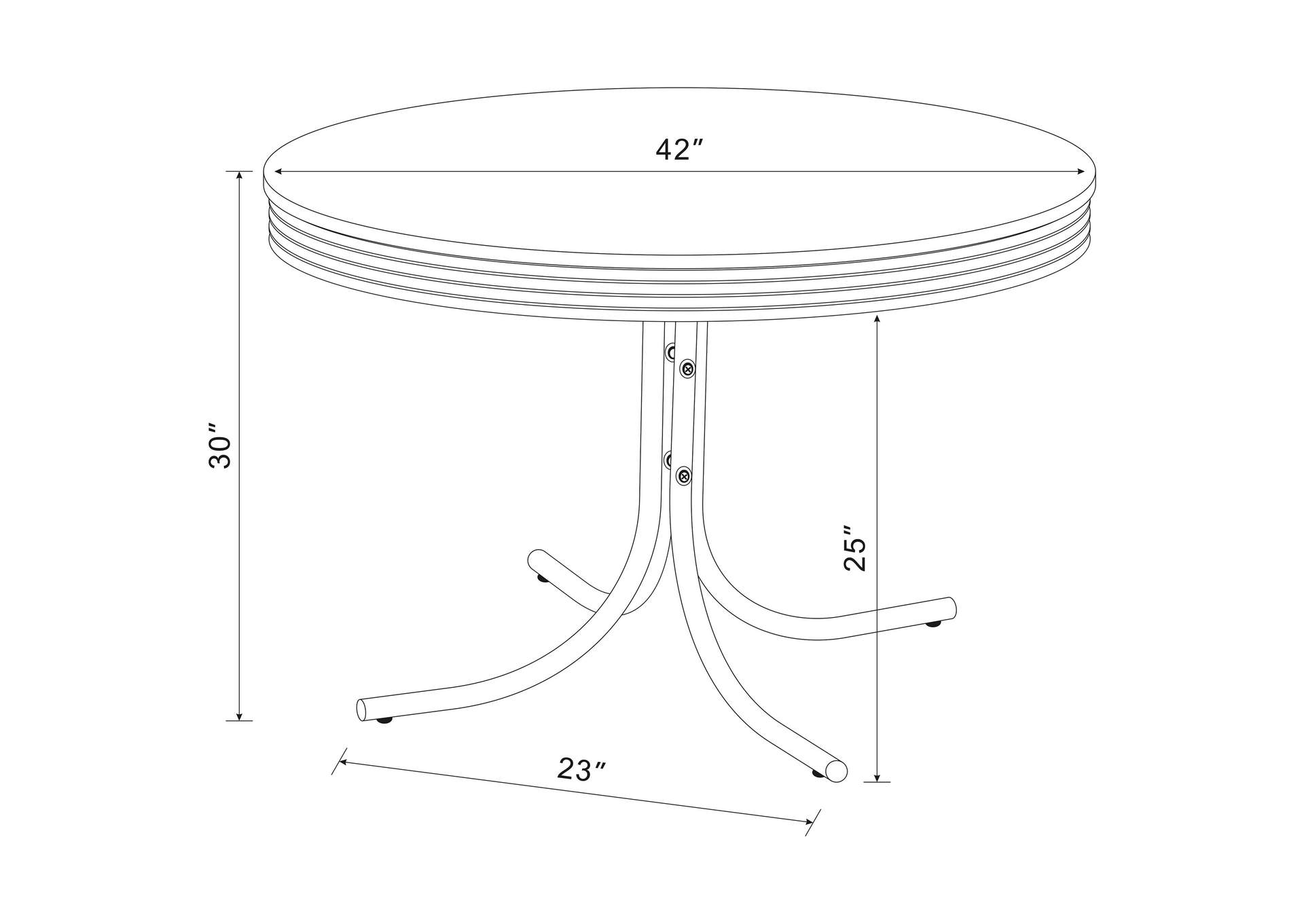 DINING TABLE 5 PC SET,Coaster Furniture