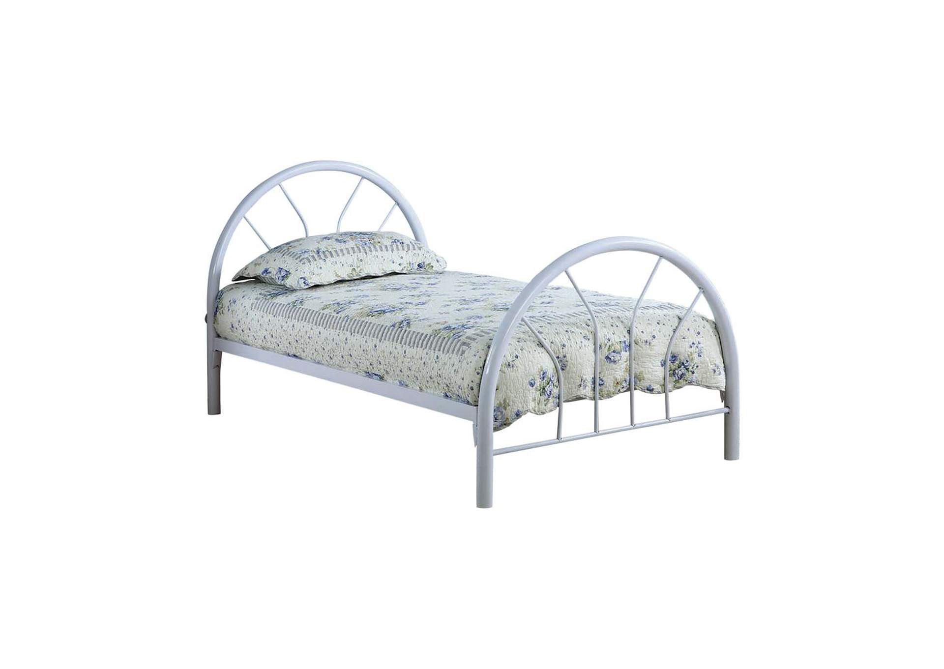 Transitional White Twin Bed,Coaster Furniture