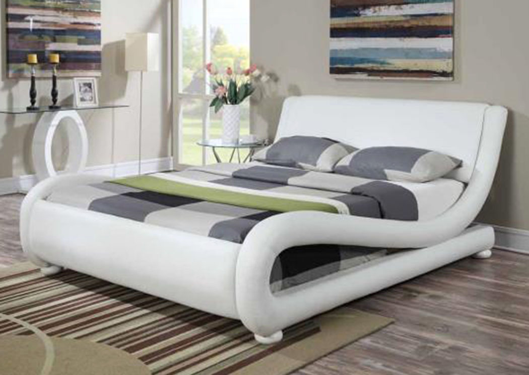 White Eastern King Bed,ABF Coaster Furniture